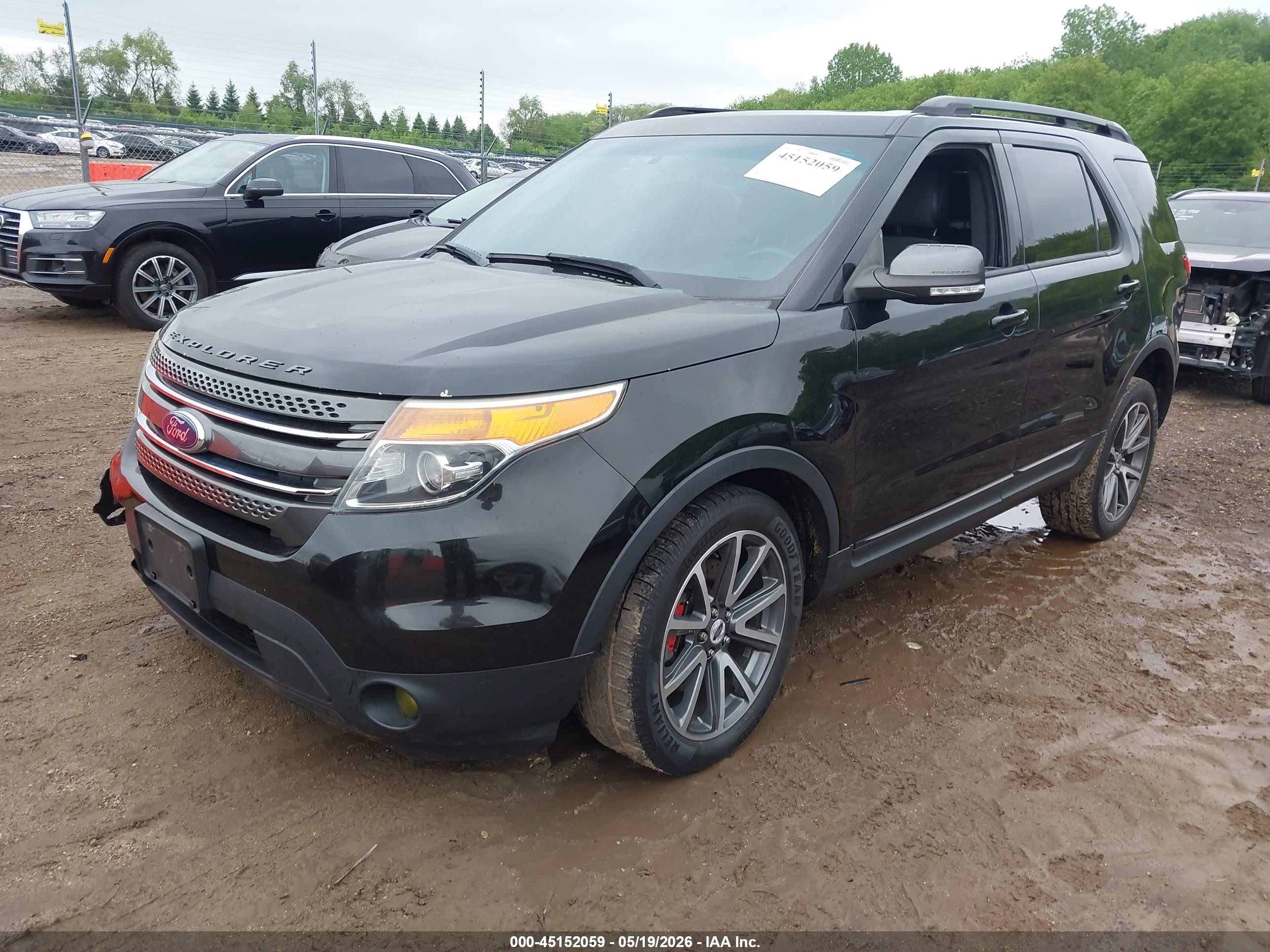 2015 Ford Explorer Xlt Black vin: 1FM5K8D88FGC10016