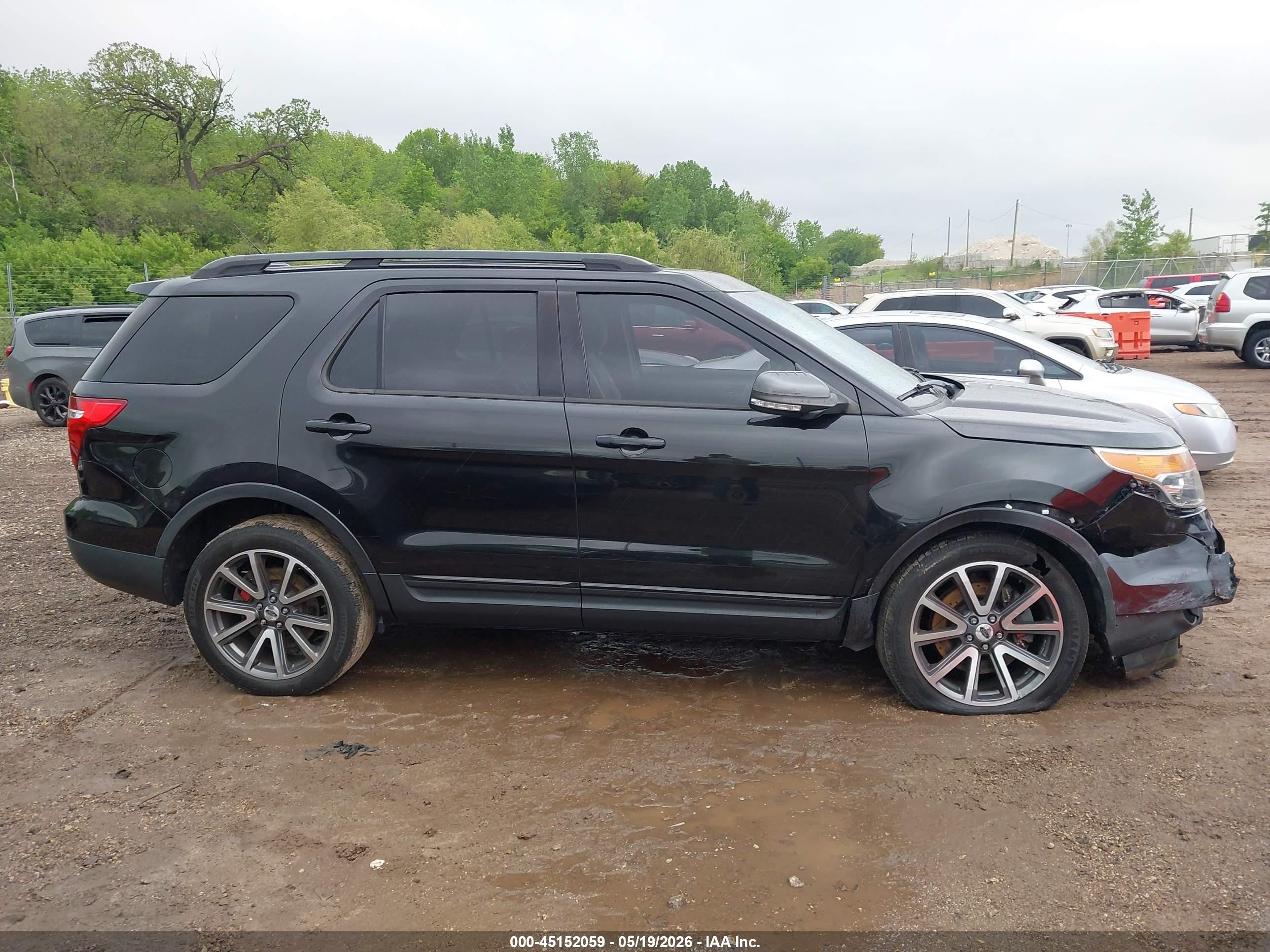 2015 Ford Explorer Xlt Black vin: 1FM5K8D88FGC10016