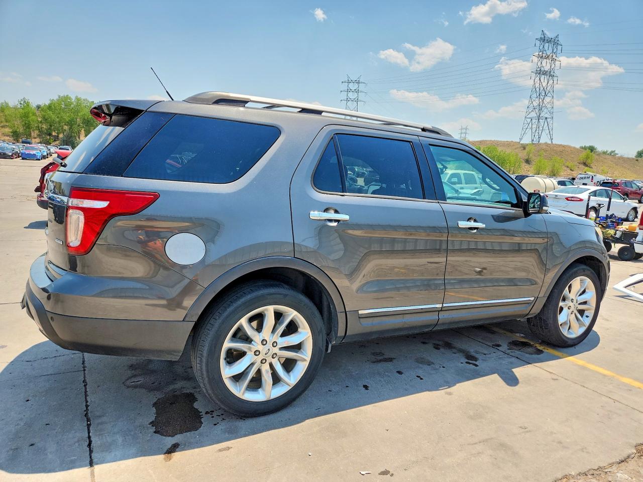 2015 Ford Explorer Xlt Gray vin: 1FM5K8D88FGC15667