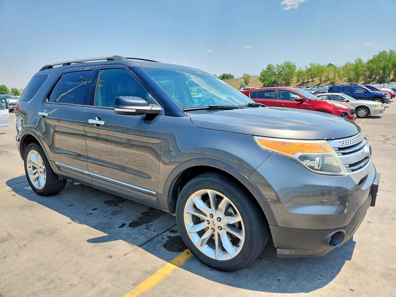 2015 Ford Explorer Xlt Gray vin: 1FM5K8D88FGC15667