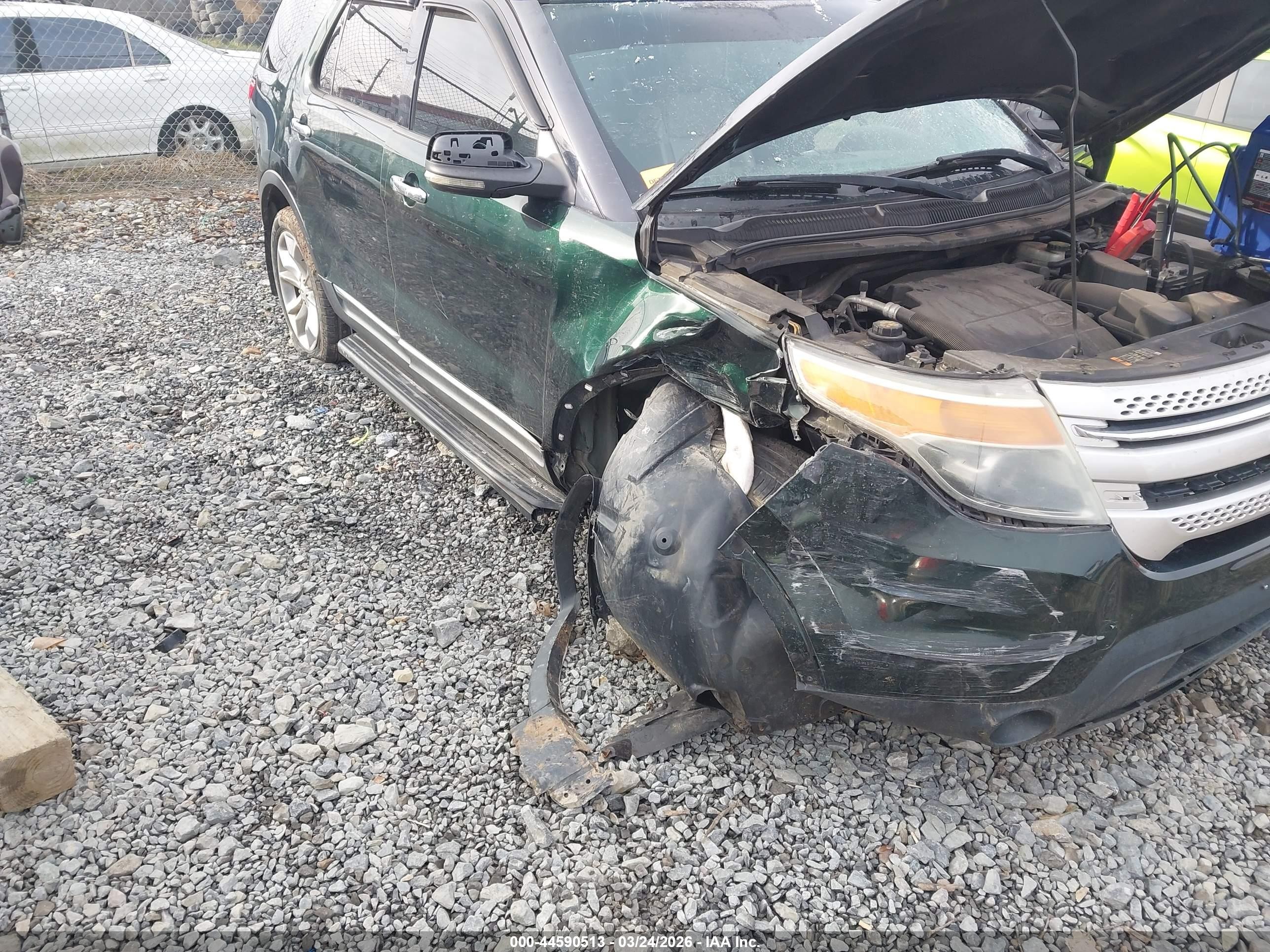2013 Ford Explorer Xlt Green vin: 1FM5K8D89DGA01400