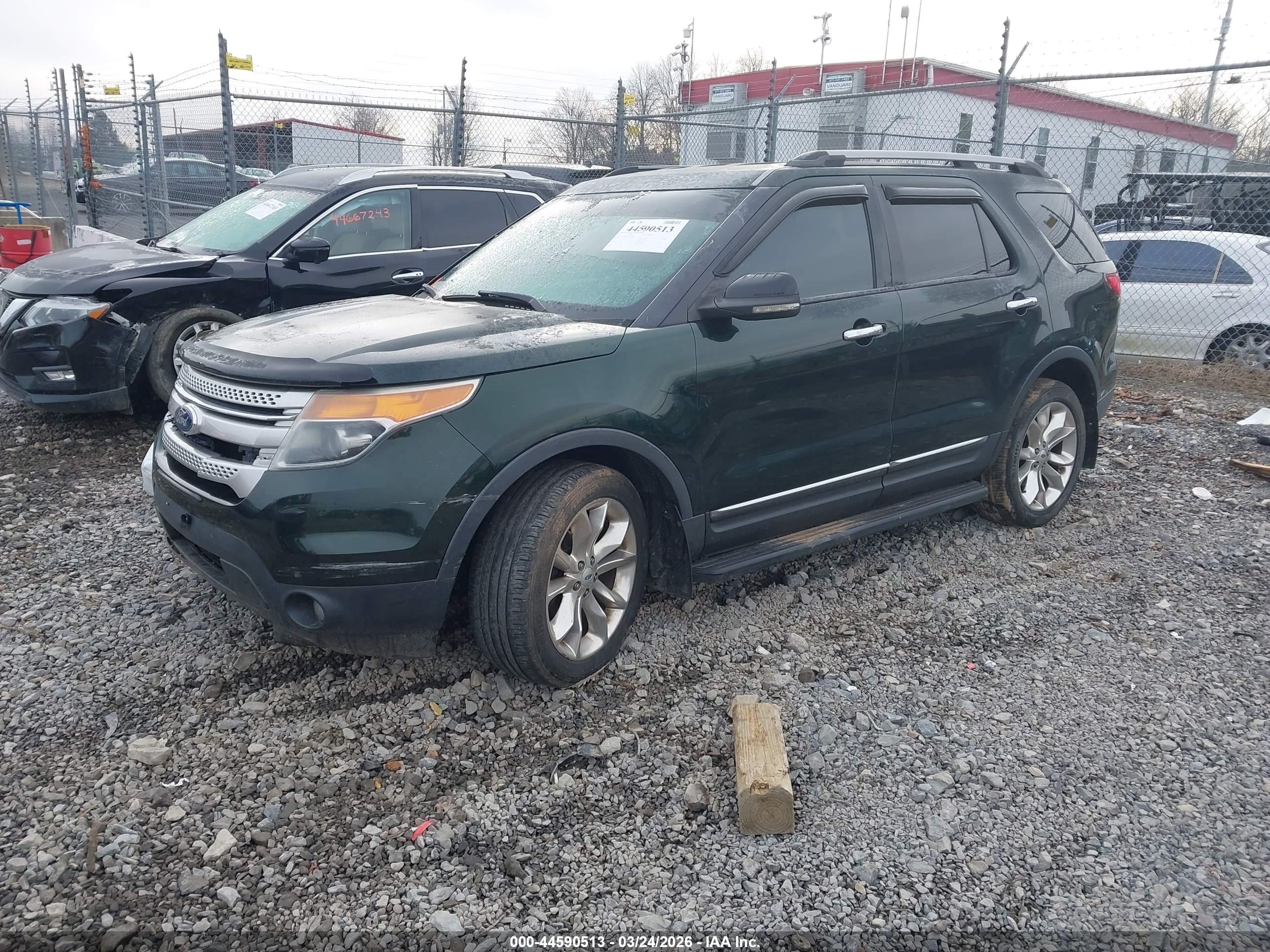 2013 Ford Explorer Xlt Green vin: 1FM5K8D89DGA01400
