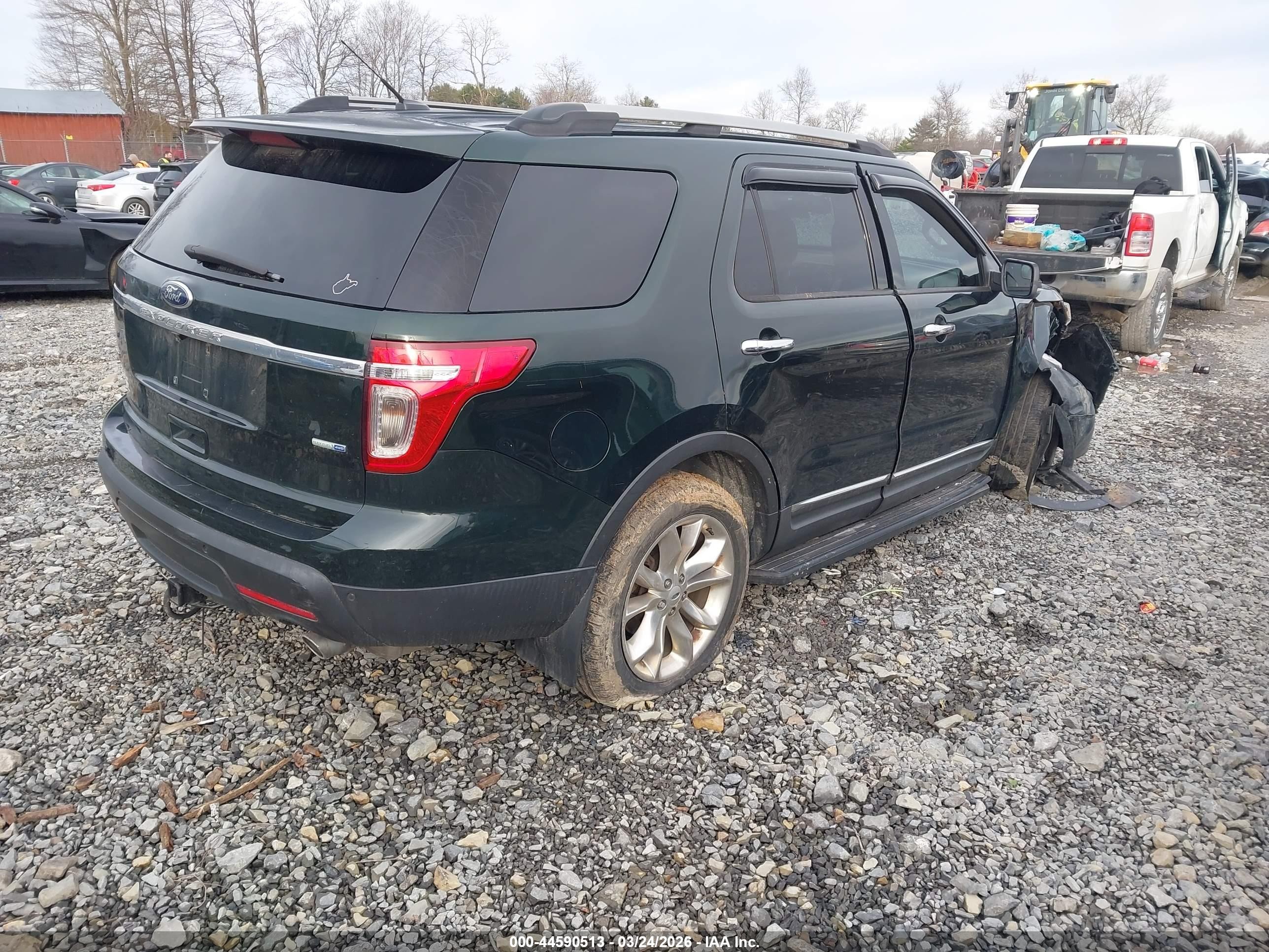 2013 Ford Explorer Xlt Green vin: 1FM5K8D89DGA01400