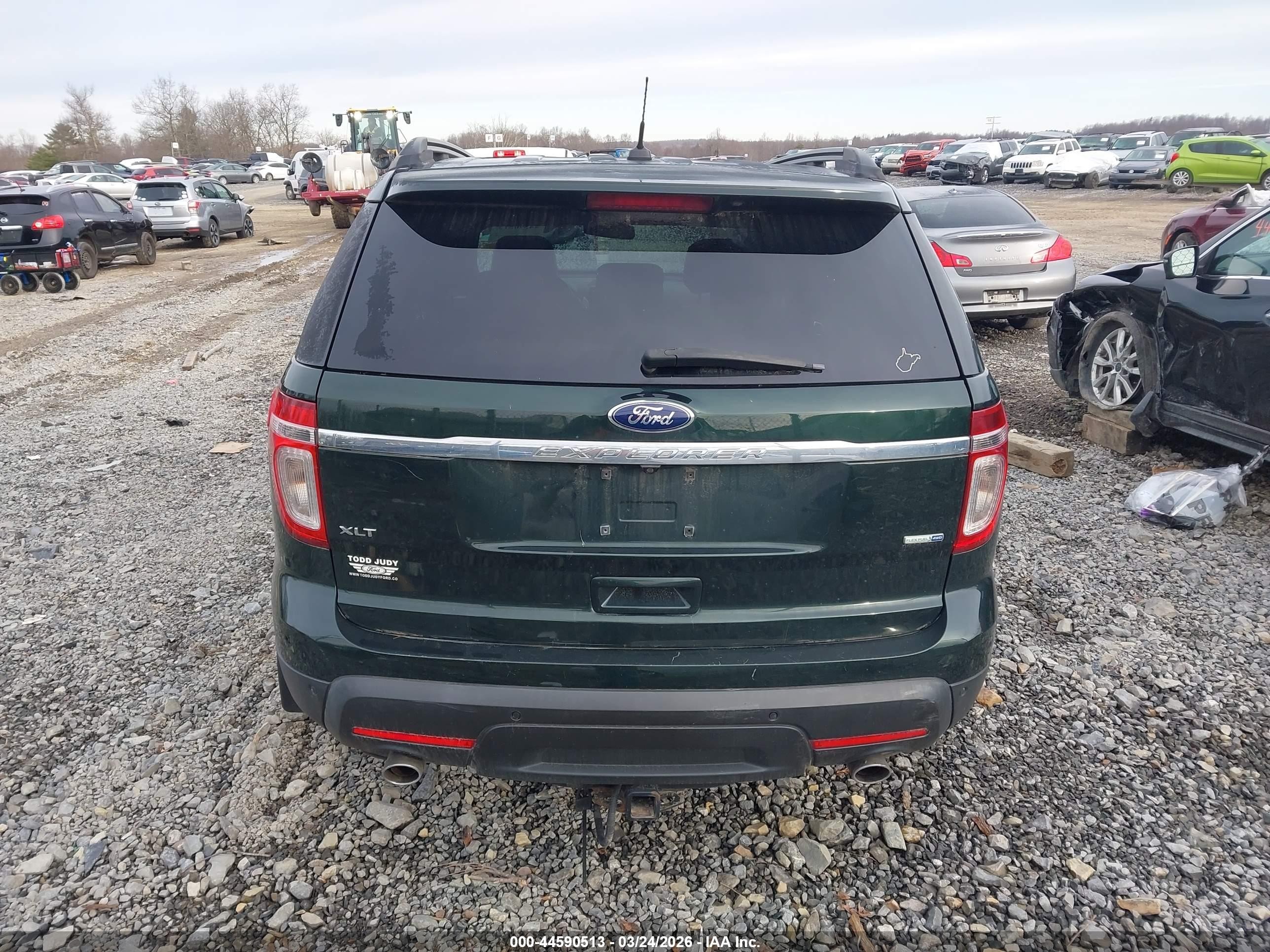 2013 Ford Explorer Xlt Green vin: 1FM5K8D89DGA01400