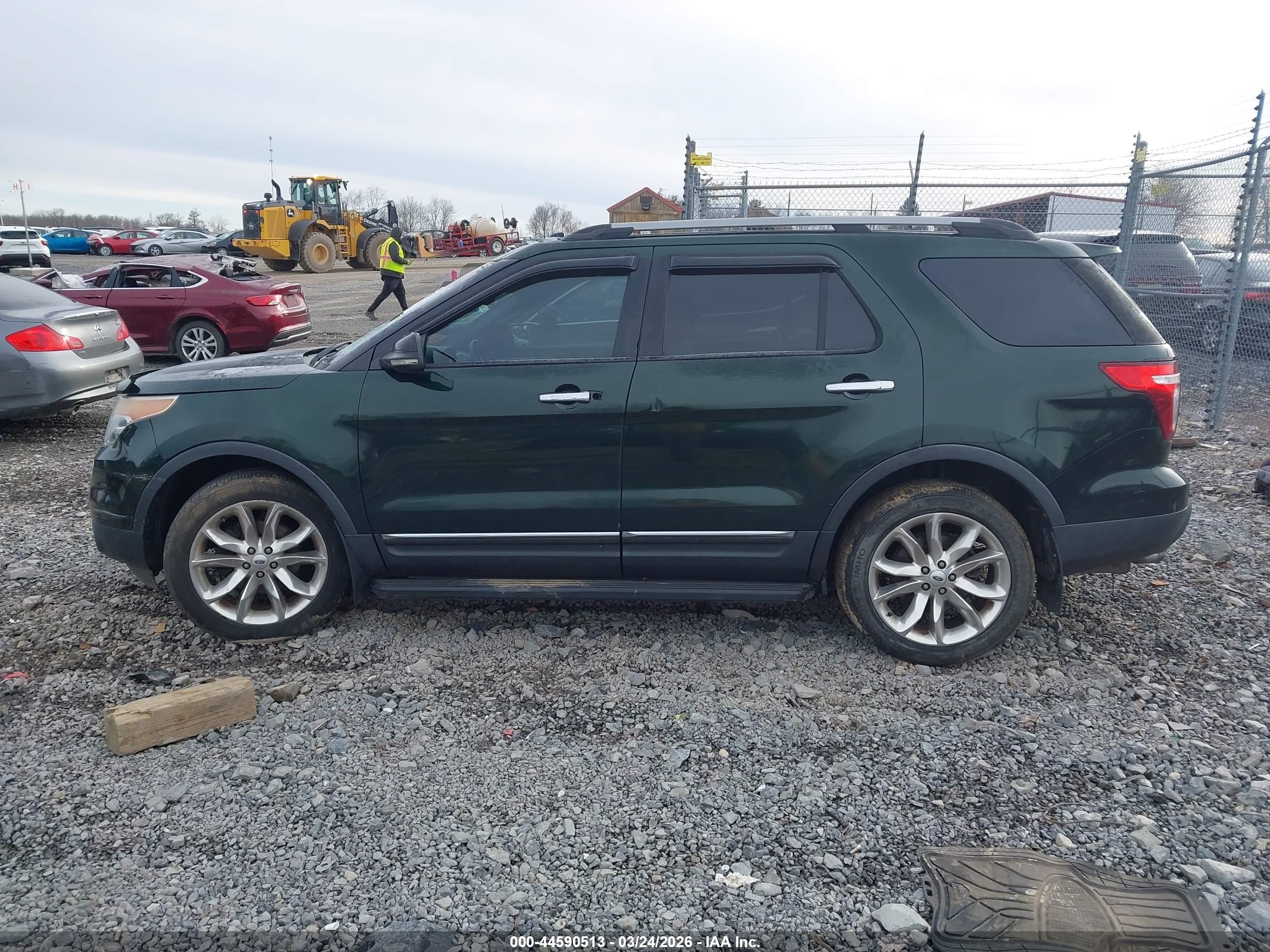 2013 Ford Explorer Xlt Green vin: 1FM5K8D89DGA01400
