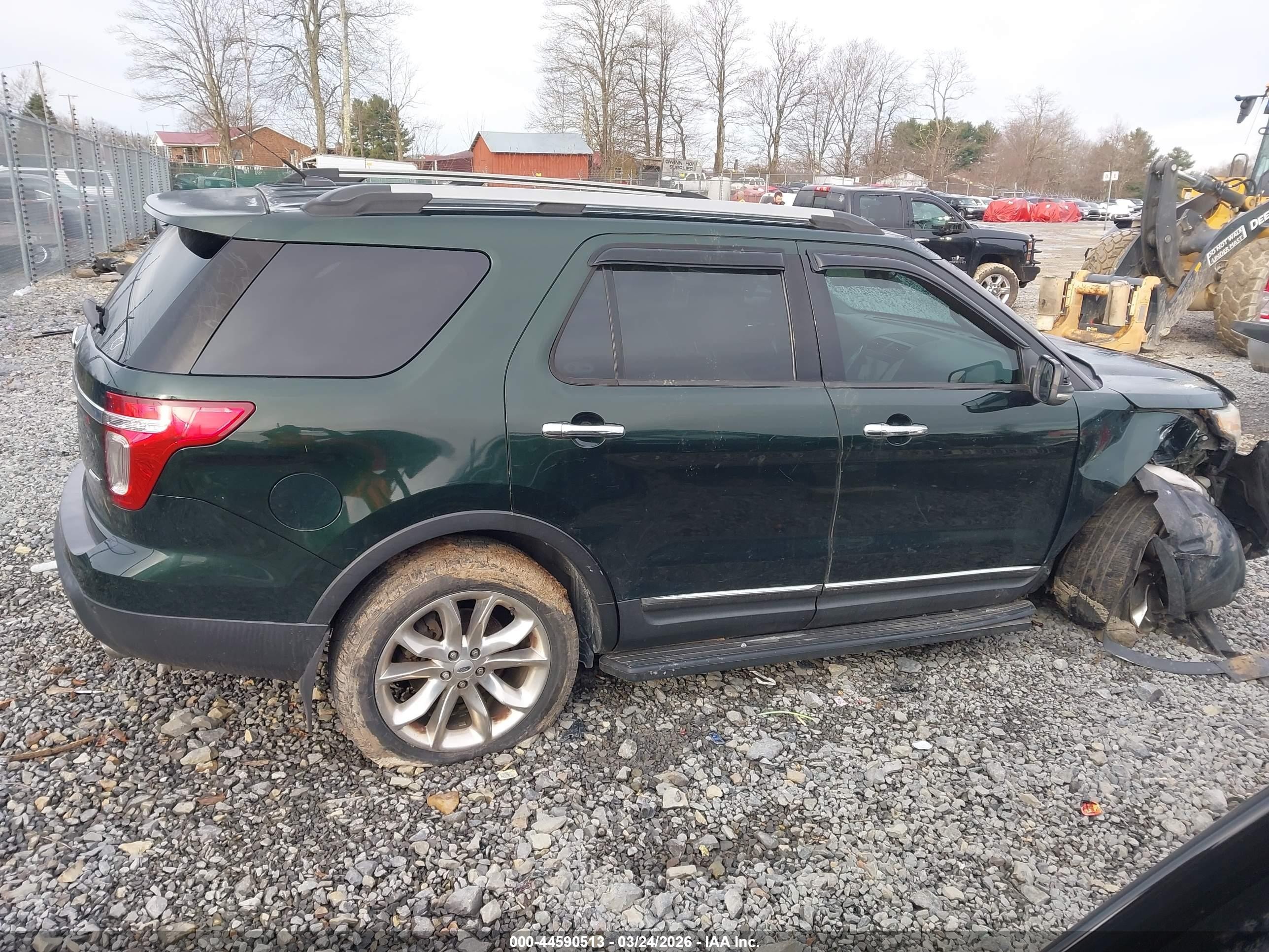 2013 Ford Explorer Xlt Green vin: 1FM5K8D89DGA01400