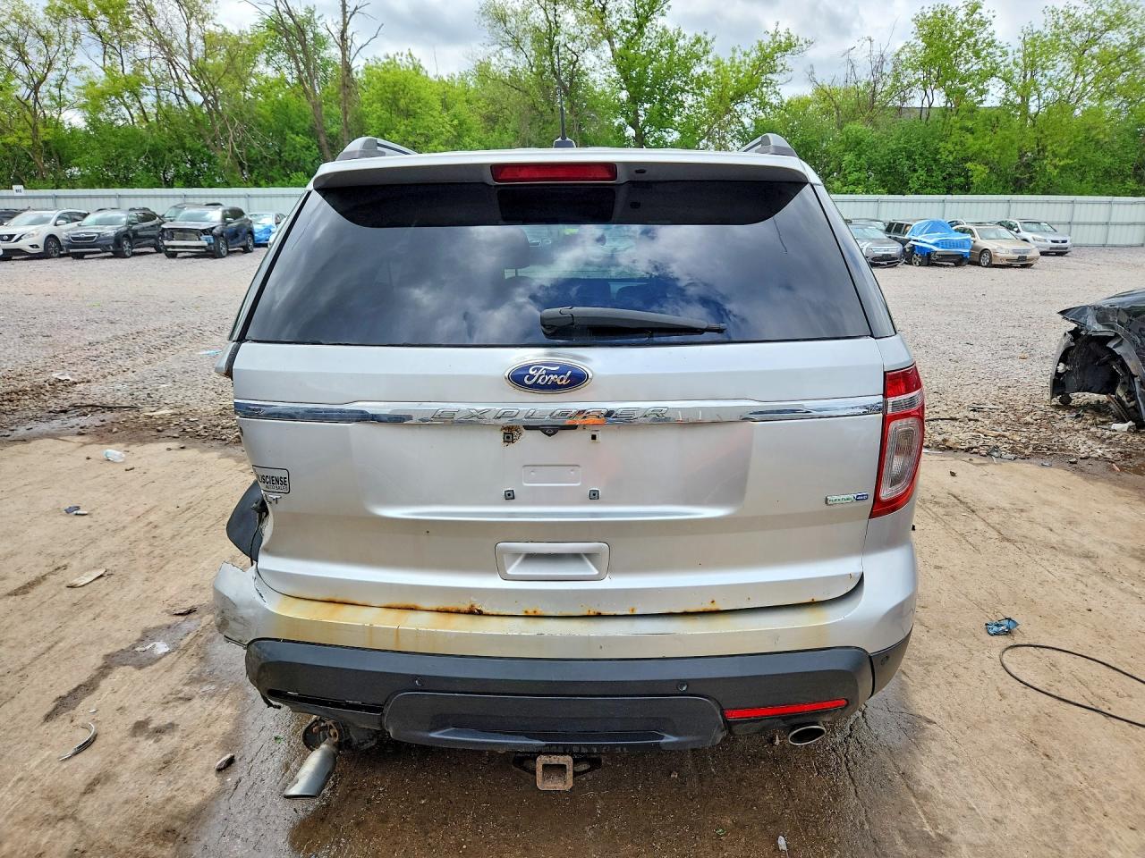 2013 Ford Explorer Xlt Silver vin: 1FM5K8D89DGA13790
