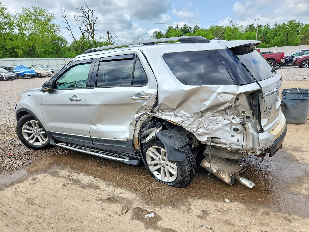 2013 Ford Explorer Xlt Silver vin: 1FM5K8D89DGA13790