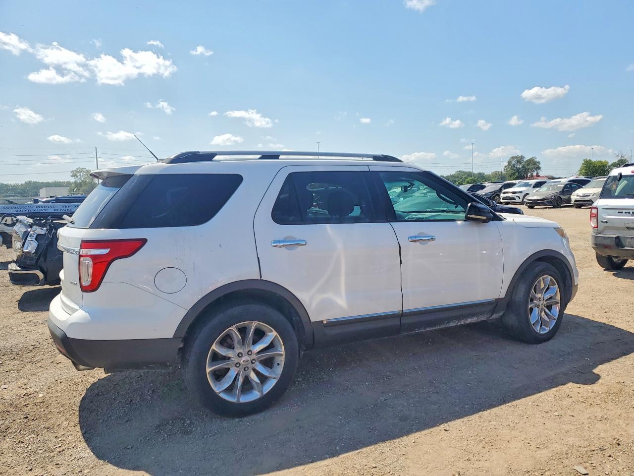 2013 Ford Explorer White vin: 1FM5K8D89DGA14082