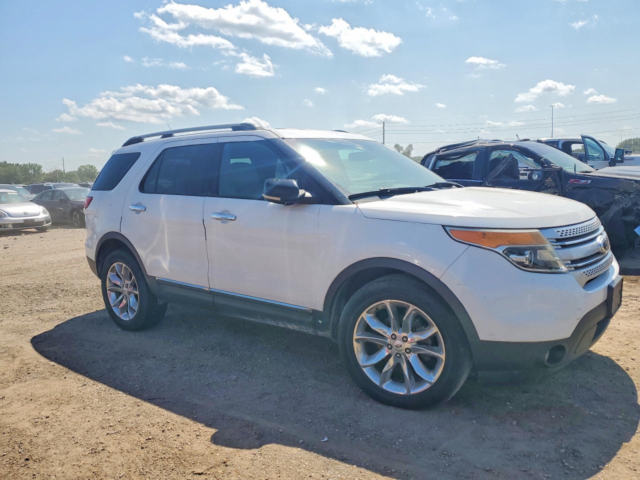 2013 Ford Explorer White vin: 1FM5K8D89DGA14082