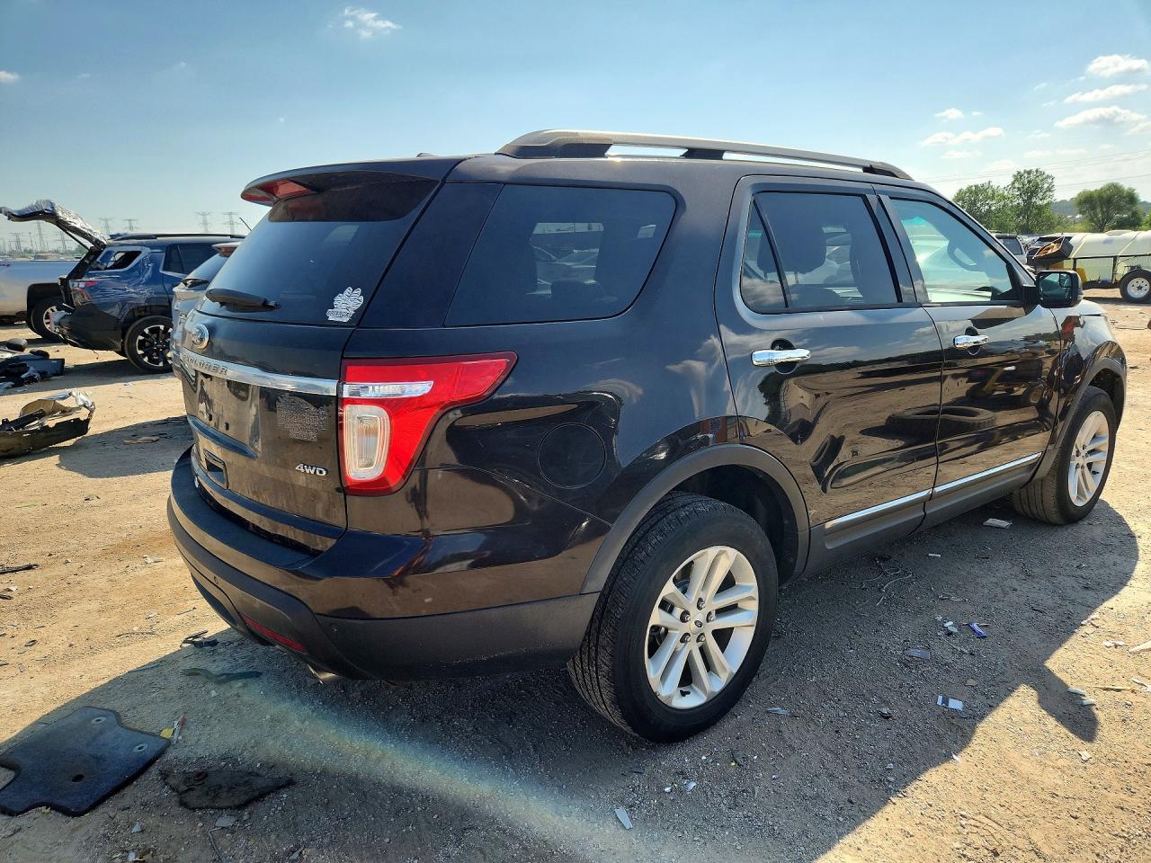2013 Ford Explorer Xlt Brown vin: 1FM5K8D89DGA22523