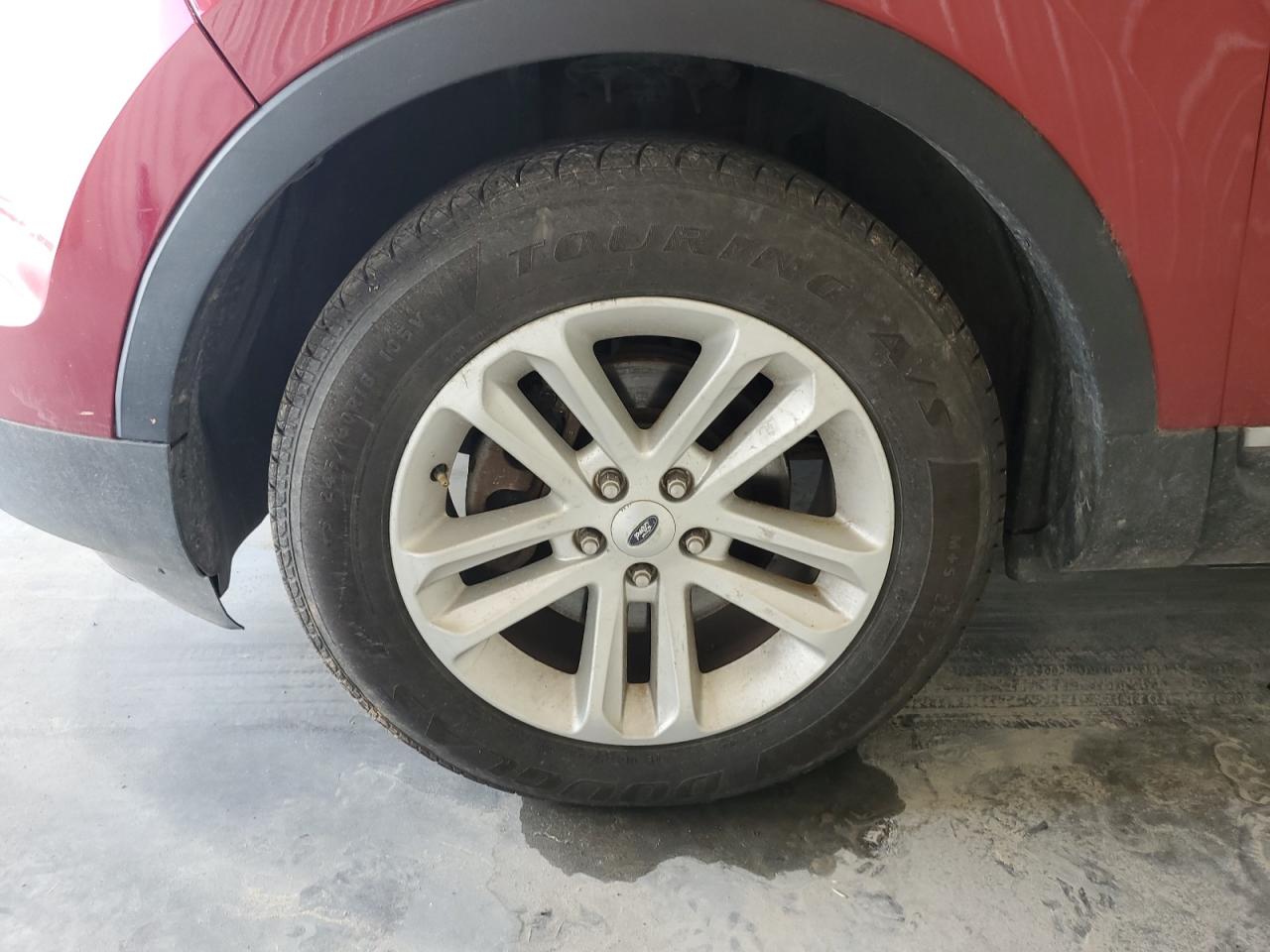 2013 Ford Explorer Xlt Red vin: 1FM5K8D89DGA35921 Damage: Left Front Wheel, Curb Rash, 5 To 6 Inches