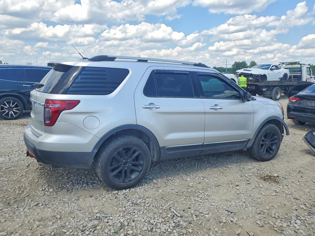 2013 Ford Explorer Xlt Silver vin: 1FM5K8D89DGA41766