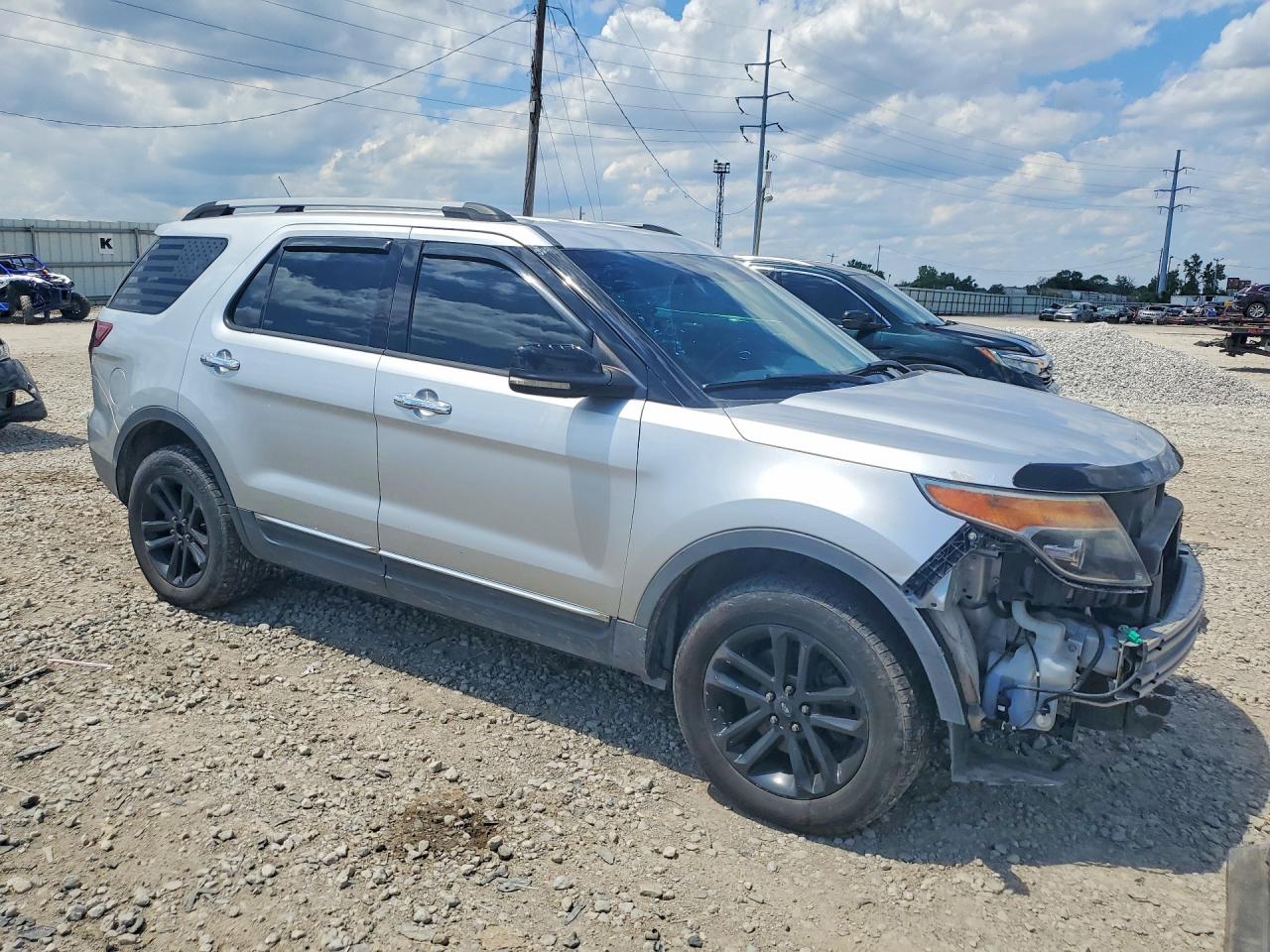 2013 Ford Explorer Xlt Silver vin: 1FM5K8D89DGA41766