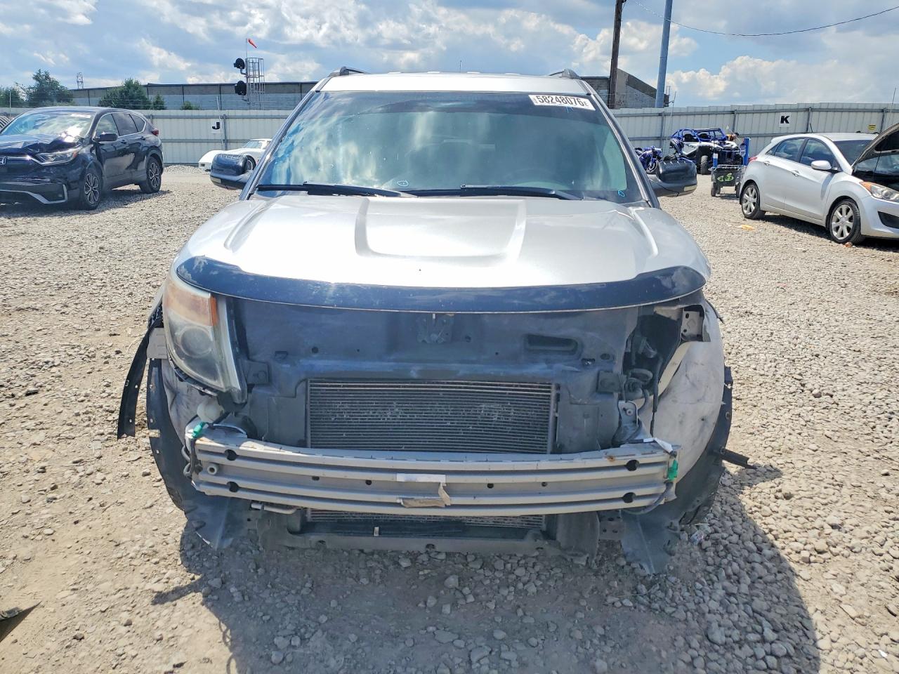 2013 Ford Explorer Xlt Silver vin: 1FM5K8D89DGA41766
