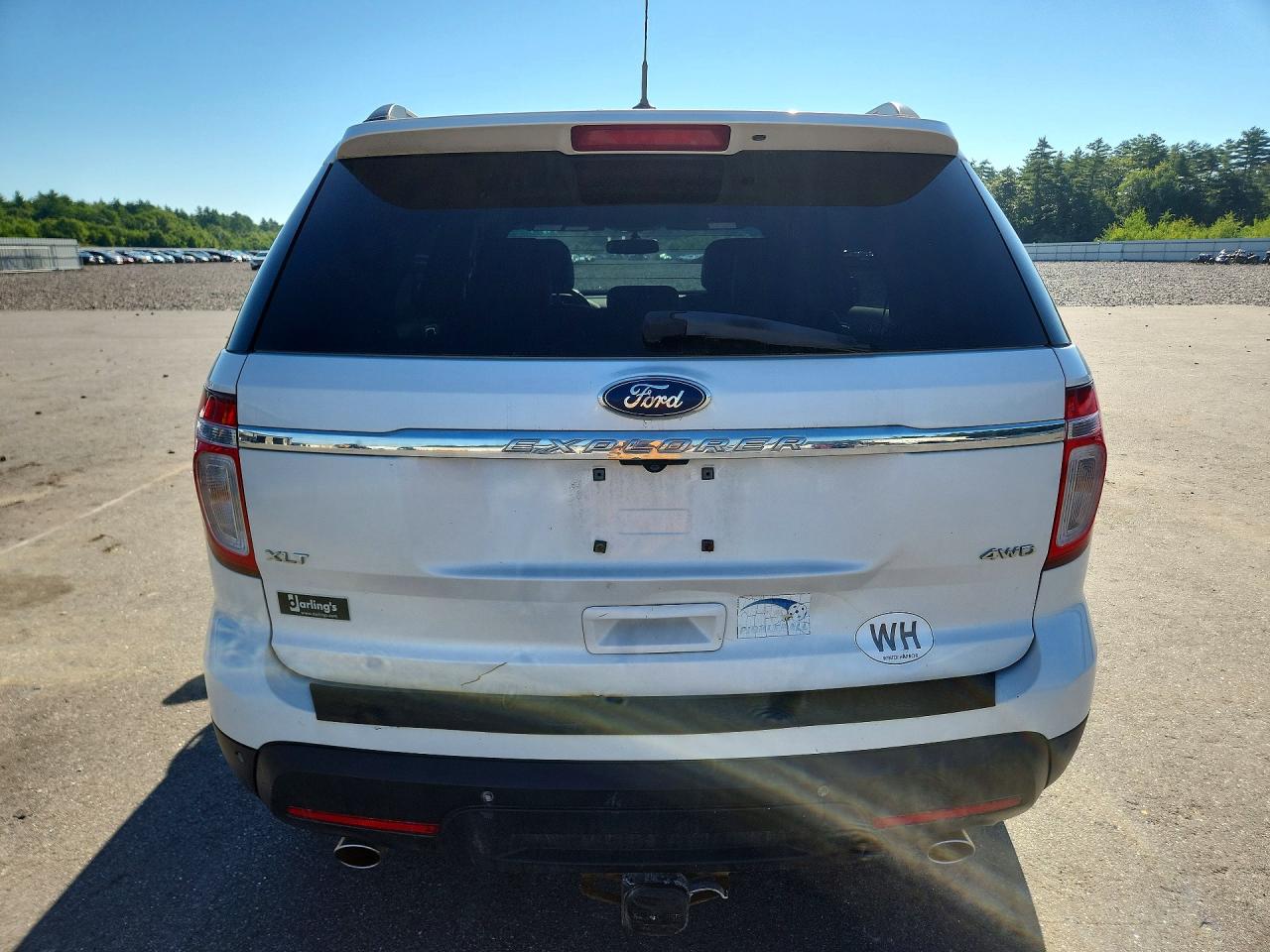 2013 Ford Explorer Xlt White vin: 1FM5K8D89DGB11069