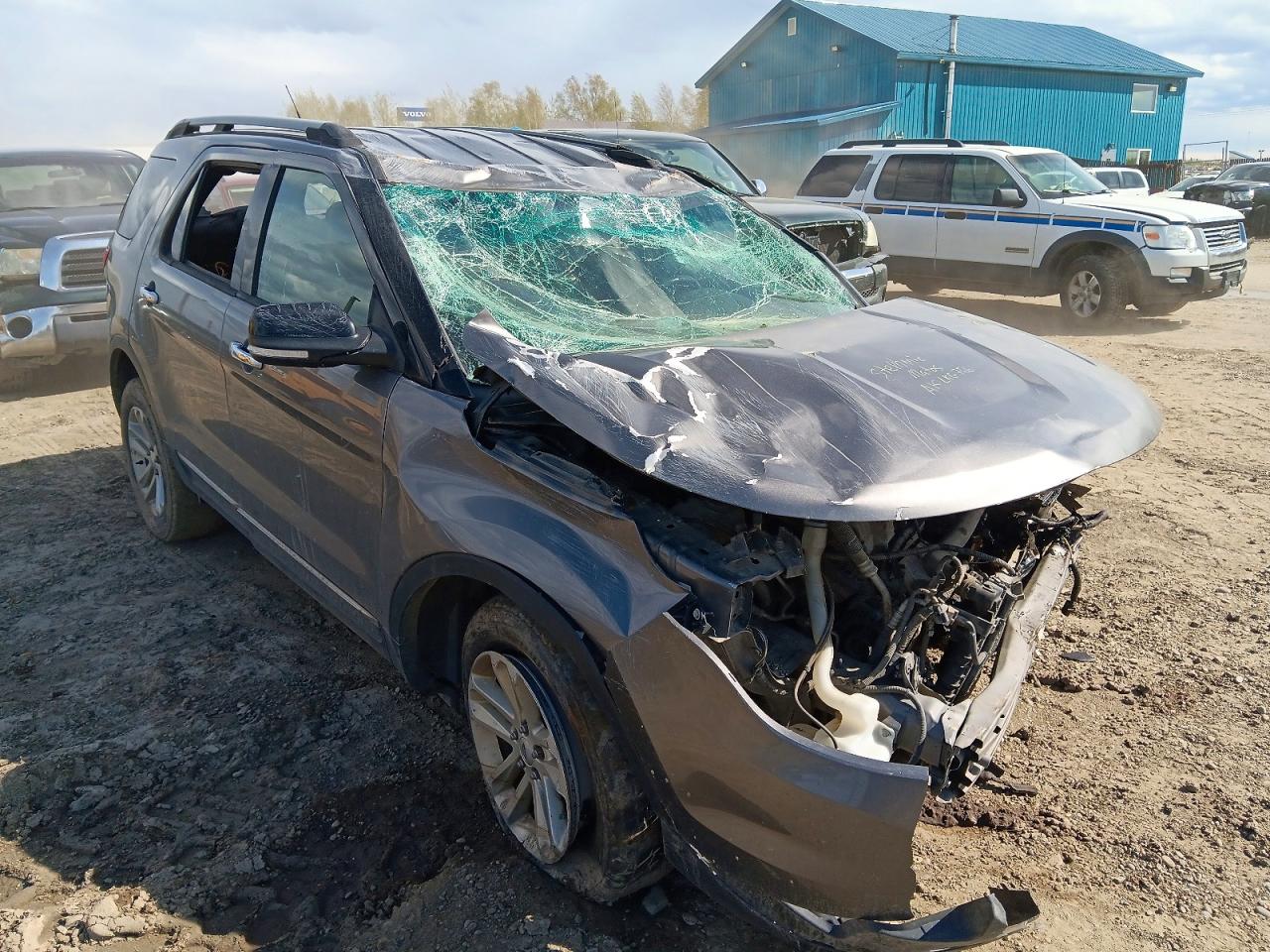 2013 Ford Explorer Xlt Silver vin: 1FM5K8D89DGC00396