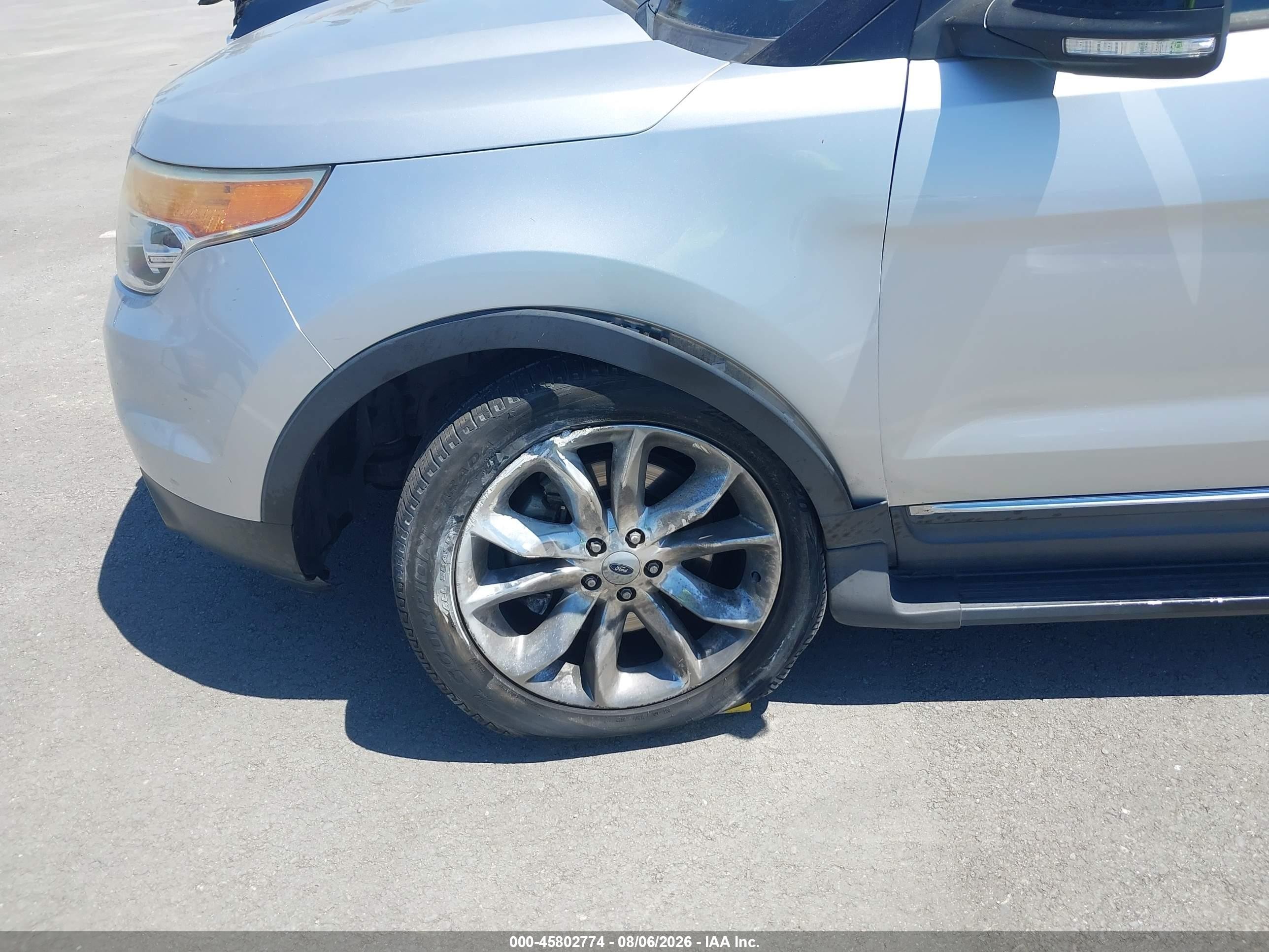 2013 Ford Explorer Xlt Silver vin: 1FM5K8D89DGC15240