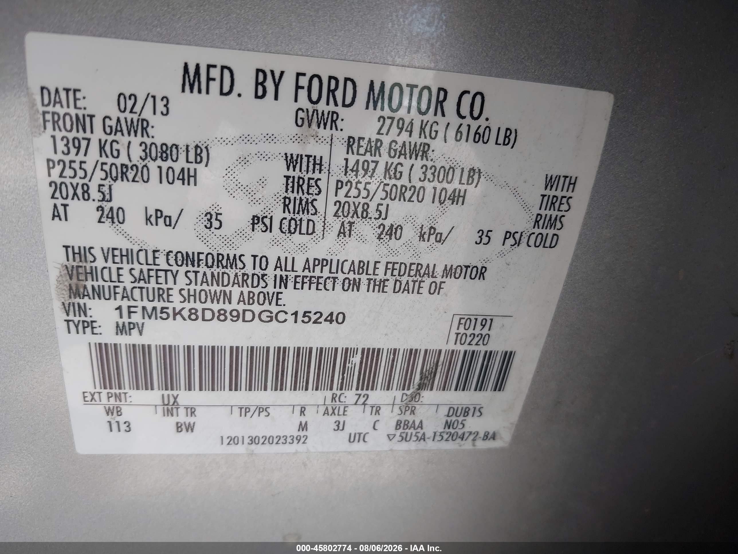 2013 Ford Explorer Xlt Silver vin: 1FM5K8D89DGC15240