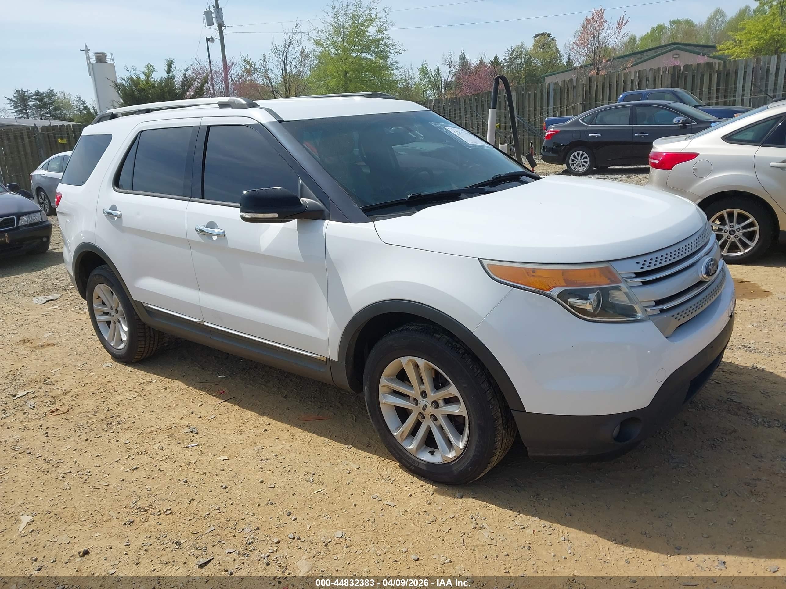 2013 Ford Explorer Xlt White vin: 1FM5K8D89DGC33379