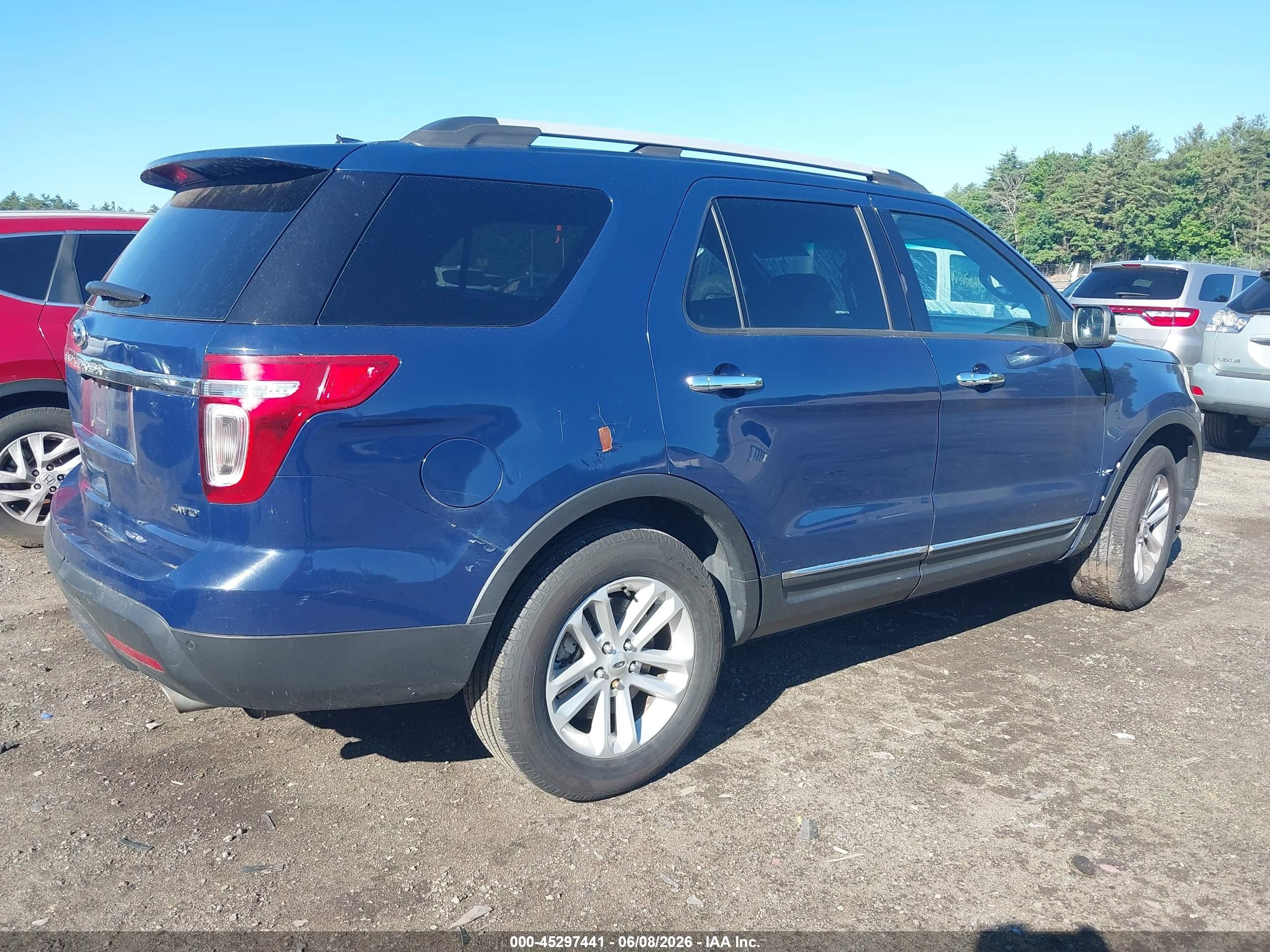 2013 Ford Explorer Xlt Blue vin: 1FM5K8D89DGC41367