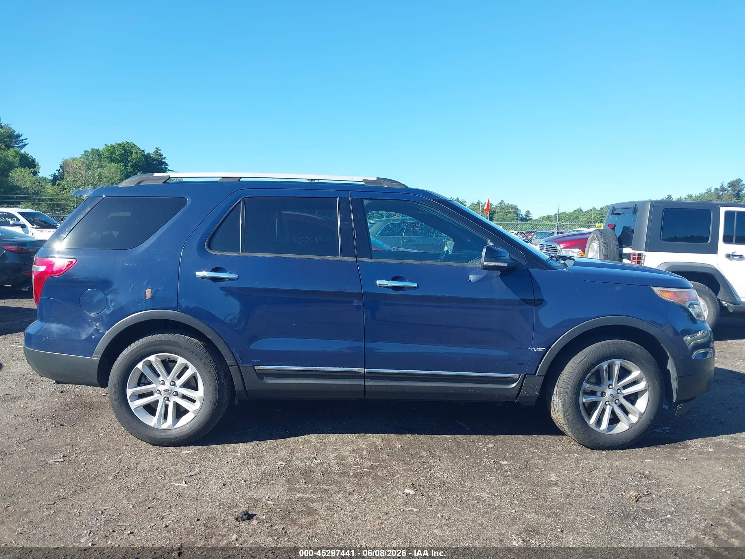 2013 Ford Explorer Xlt Blue vin: 1FM5K8D89DGC41367