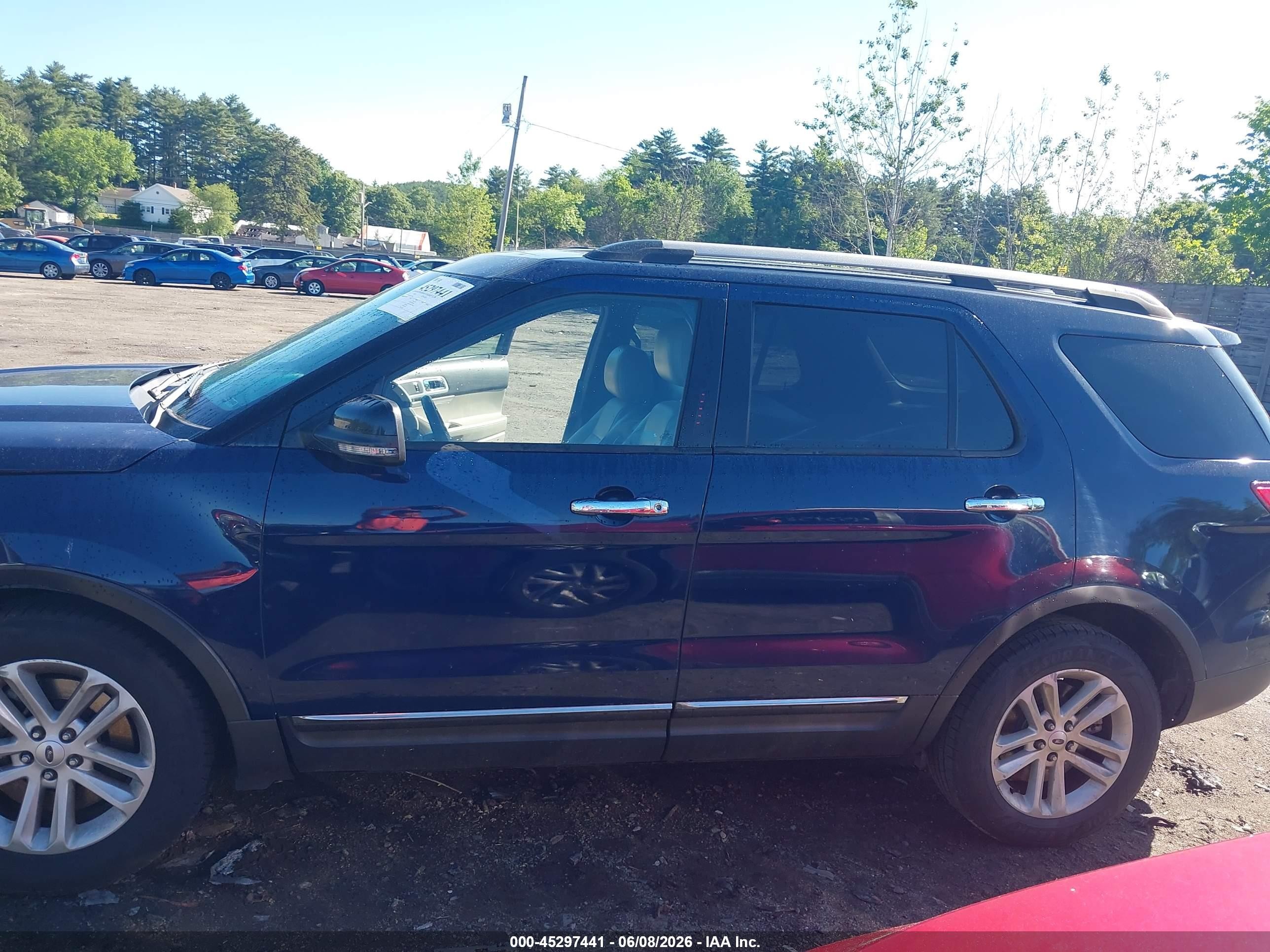 2013 Ford Explorer Xlt Blue vin: 1FM5K8D89DGC41367