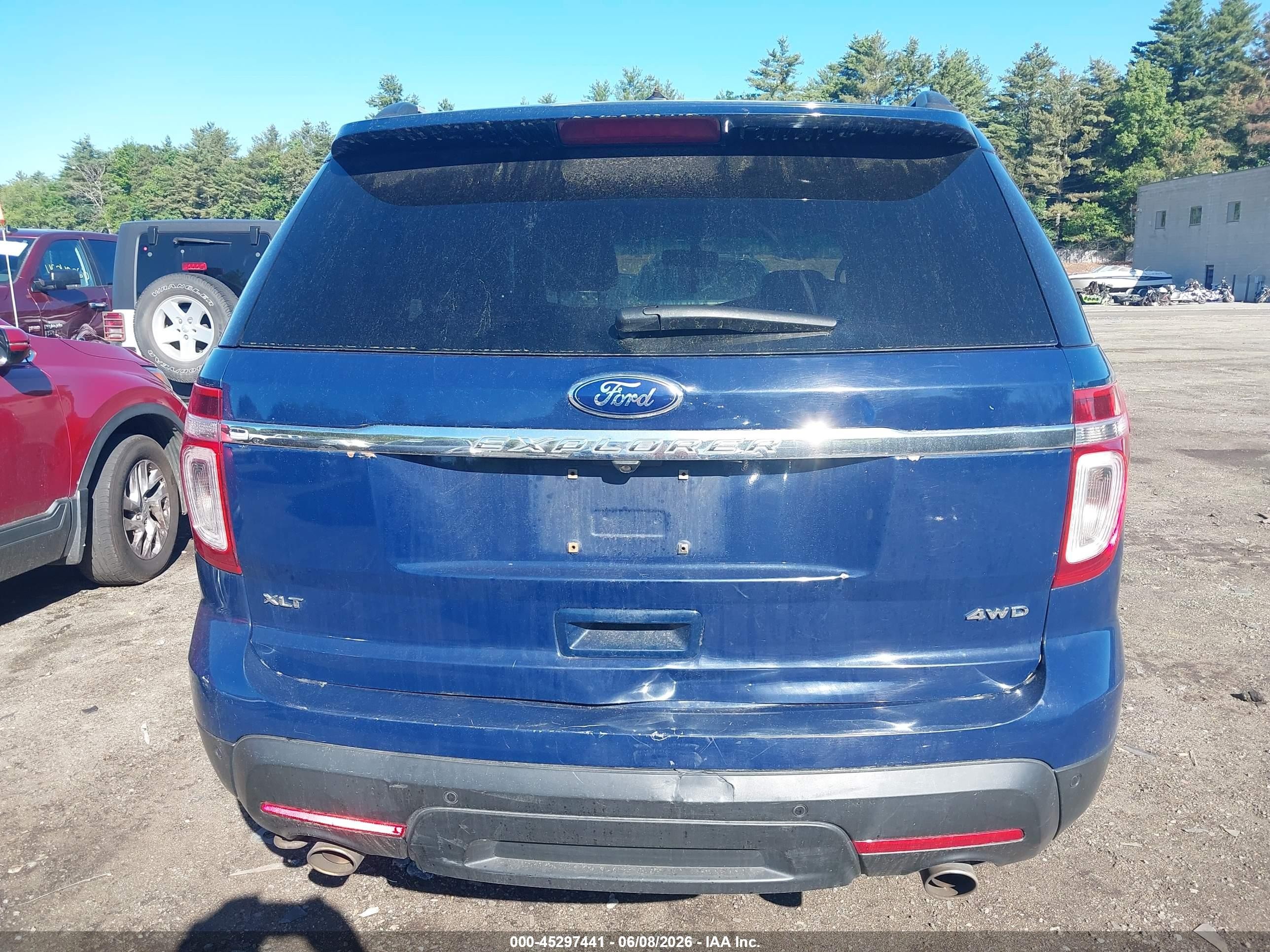2013 Ford Explorer Xlt Blue vin: 1FM5K8D89DGC41367