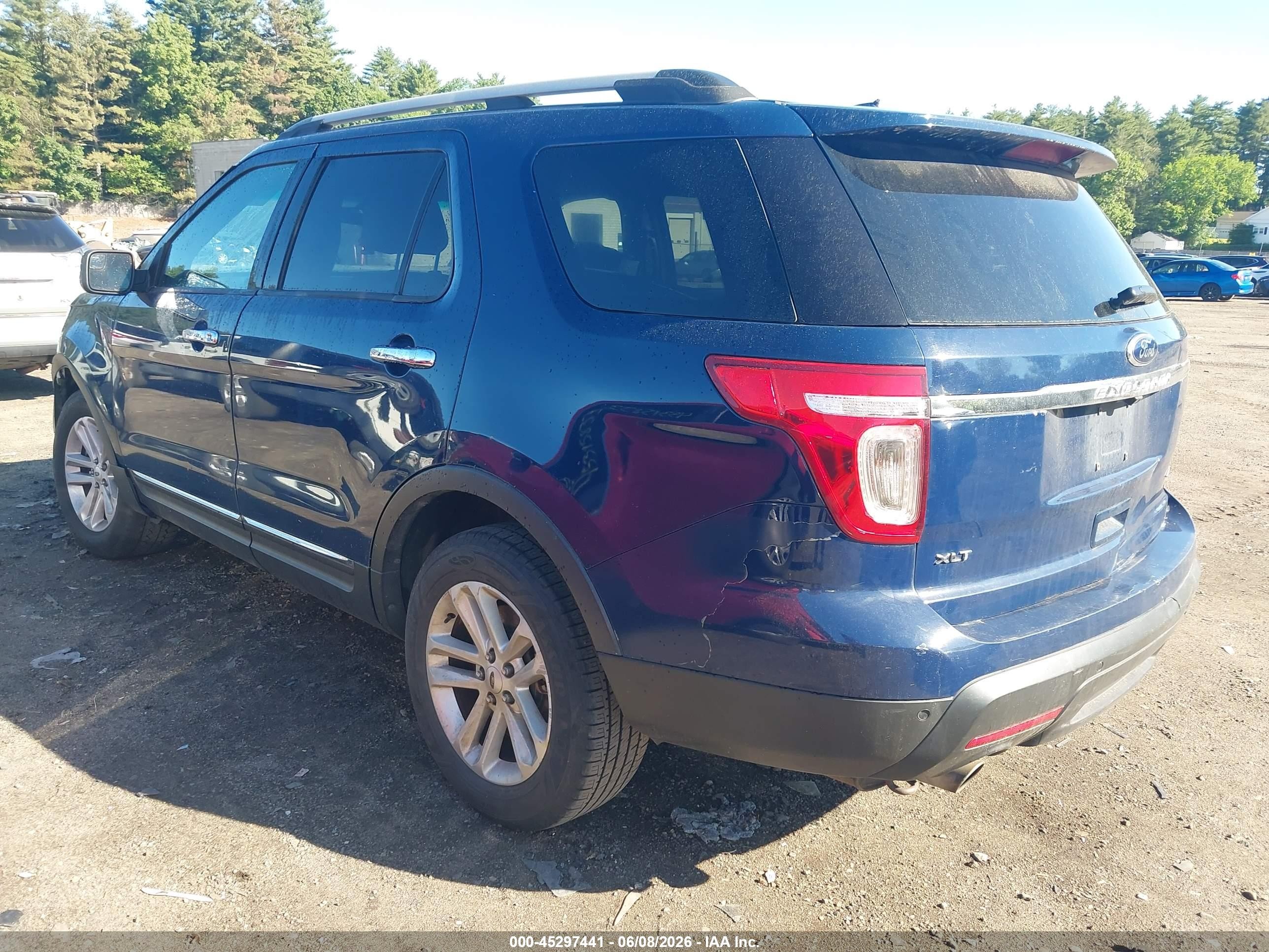 2013 Ford Explorer Xlt Blue vin: 1FM5K8D89DGC41367