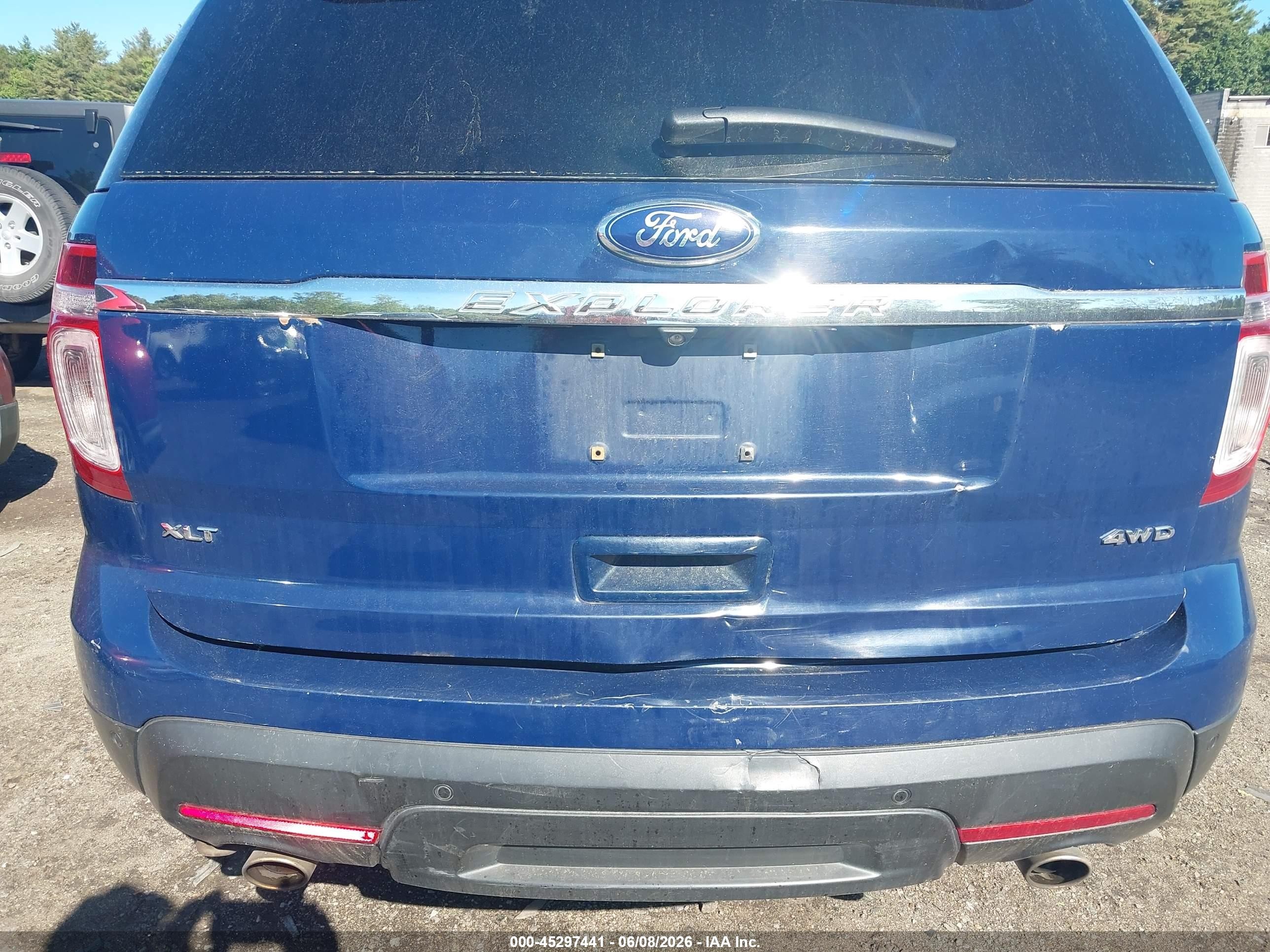 2013 Ford Explorer Xlt Blue vin: 1FM5K8D89DGC41367
