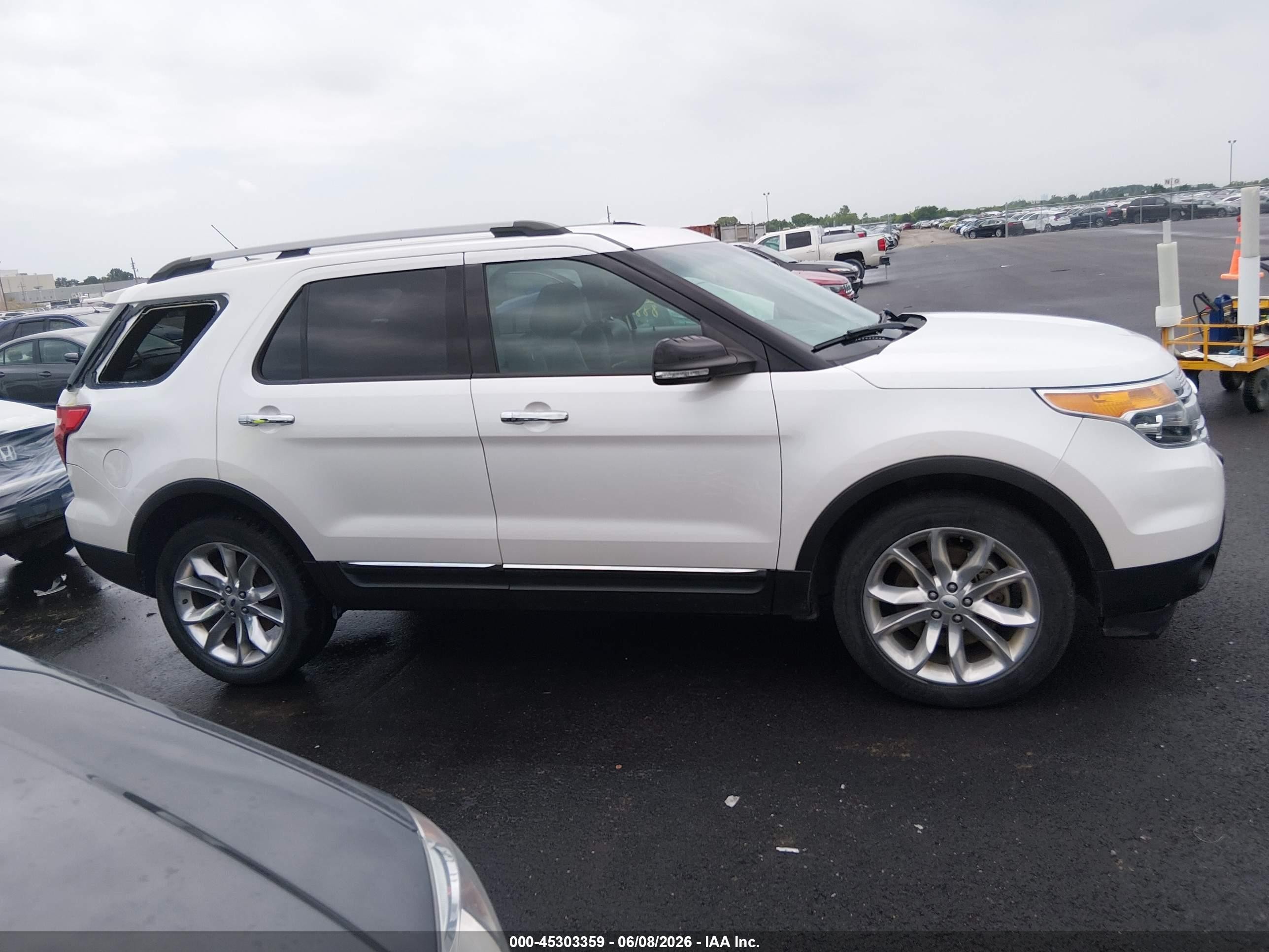 2013 Ford Explorer Xlt White vin: 1FM5K8D89DGC67760