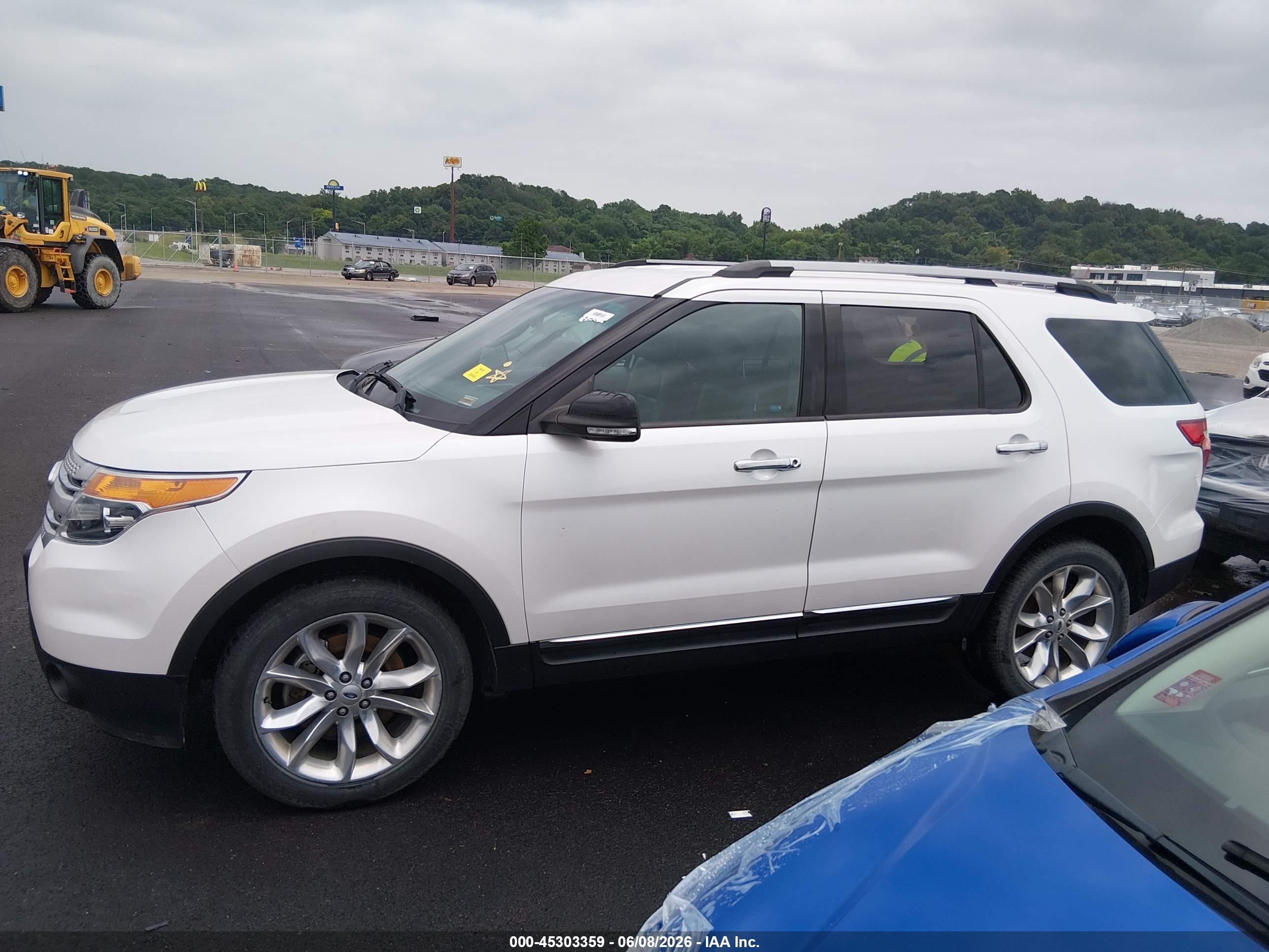 2013 Ford Explorer Xlt White vin: 1FM5K8D89DGC67760