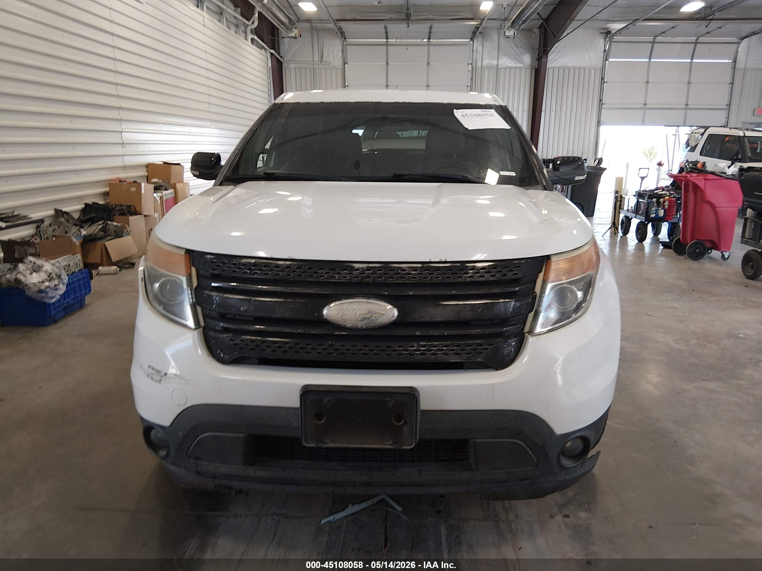 2014 Ford Explorer Xlt White vin: 1FM5K8D89EGA14620