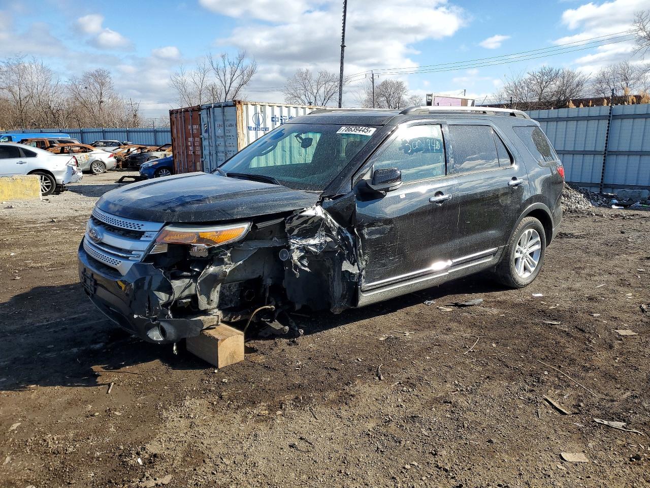 2014 Ford Explorer Xlt Black vin: 1FM5K8D89EGA17002