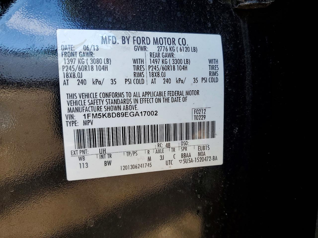 2014 Ford Explorer Xlt Black vin: 1FM5K8D89EGA17002