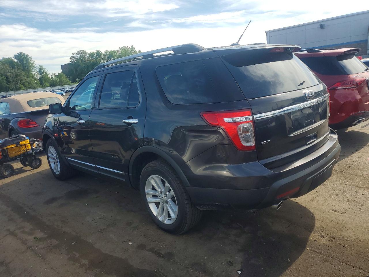 2014 Ford Explorer Xlt Black vin: 1FM5K8D89EGA61856