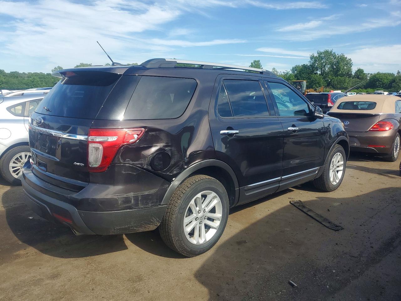 2014 Ford Explorer Xlt Black vin: 1FM5K8D89EGA61856