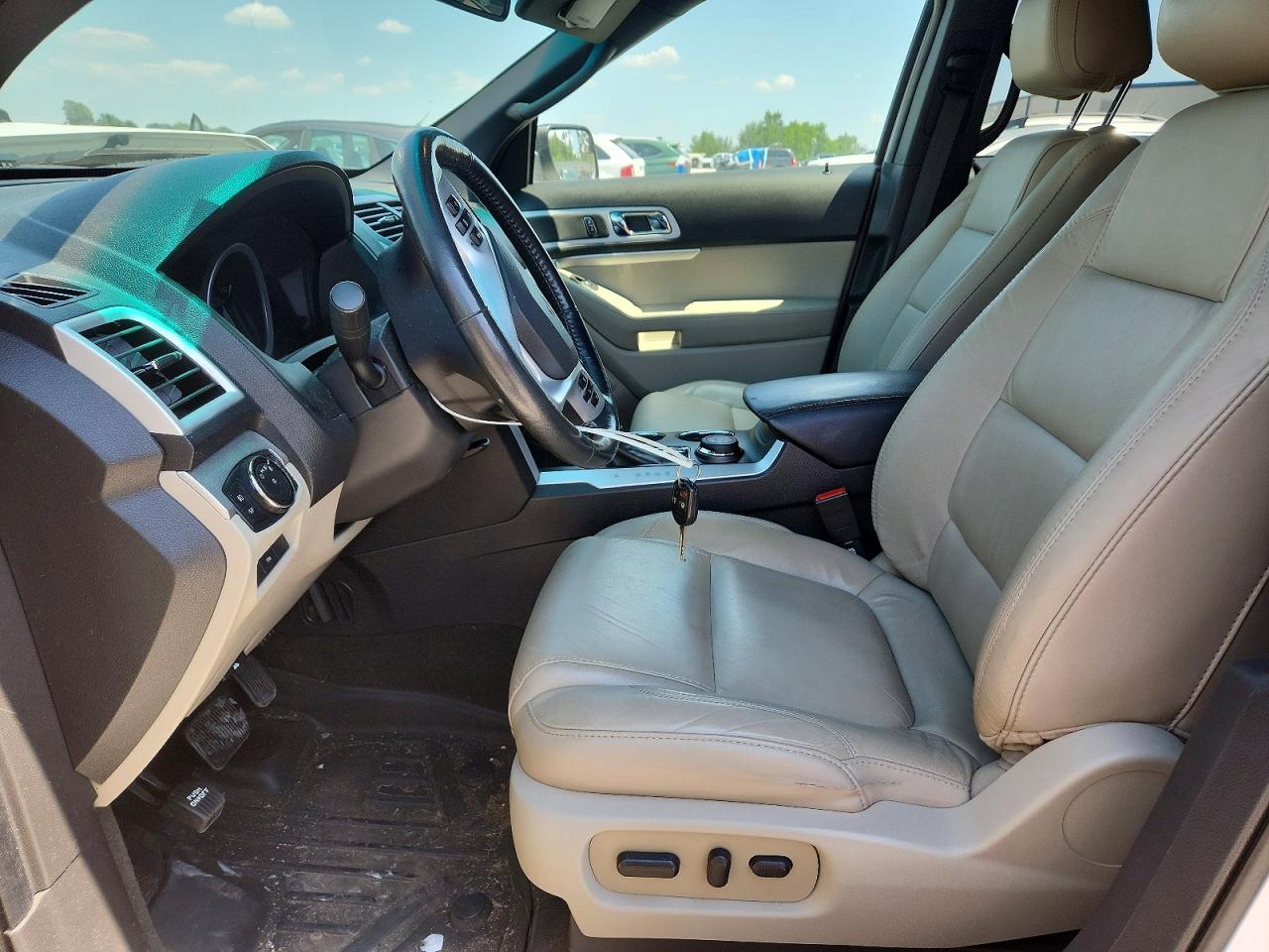 2014 Ford Explorer Xlt White vin: 1FM5K8D89EGA79452