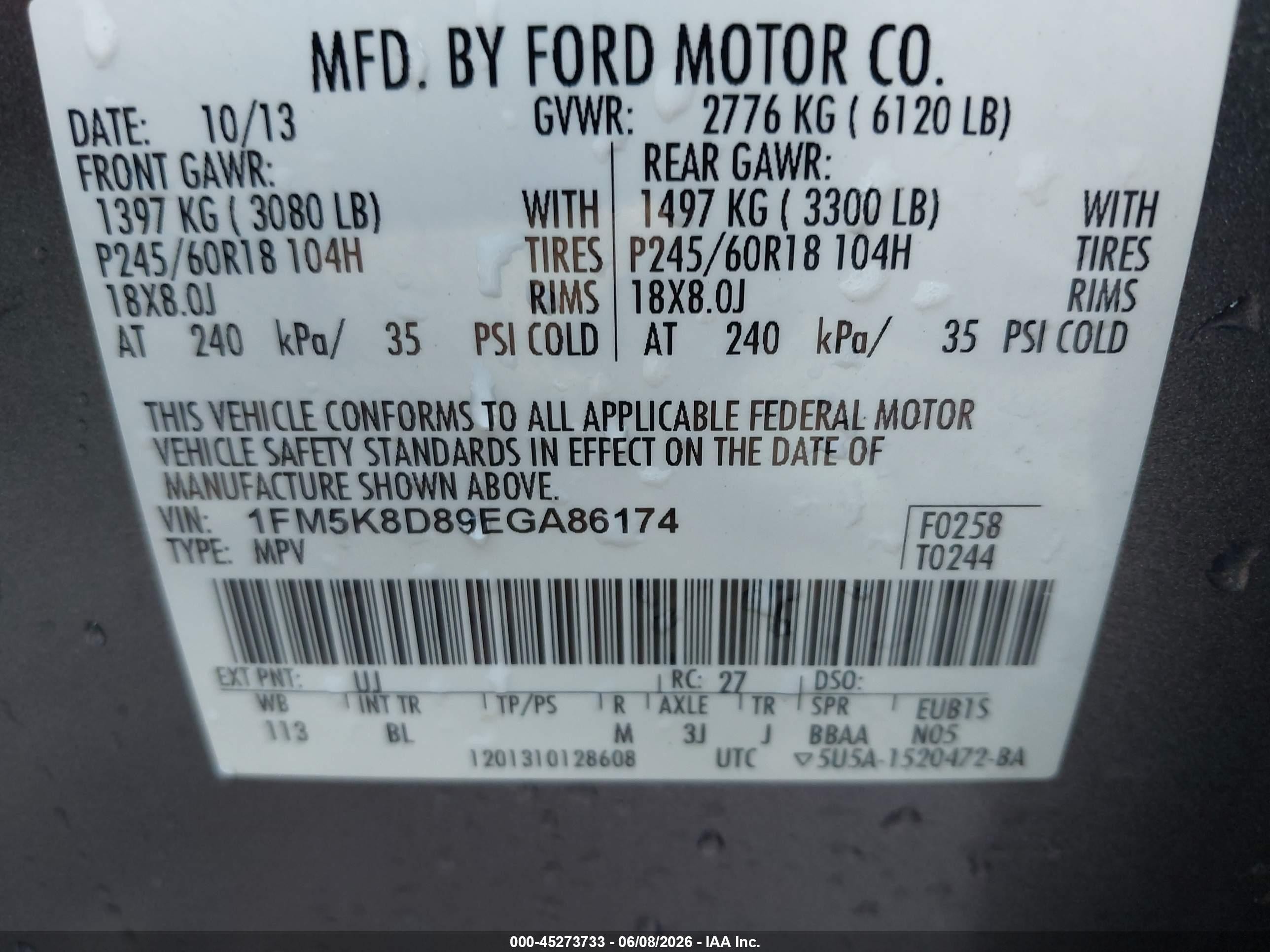 2014 Ford Explorer Xlt Серый vin: 1FM5K8D89EGA86174
