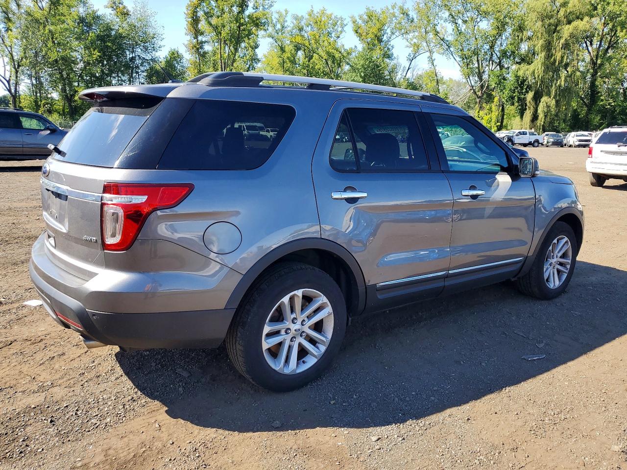 2014 Ford Explorer Xlt Gray vin: 1FM5K8D89EGA95506