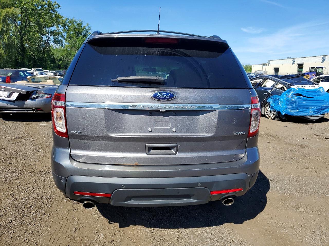 2014 Ford Explorer Xlt Gray vin: 1FM5K8D89EGA95506