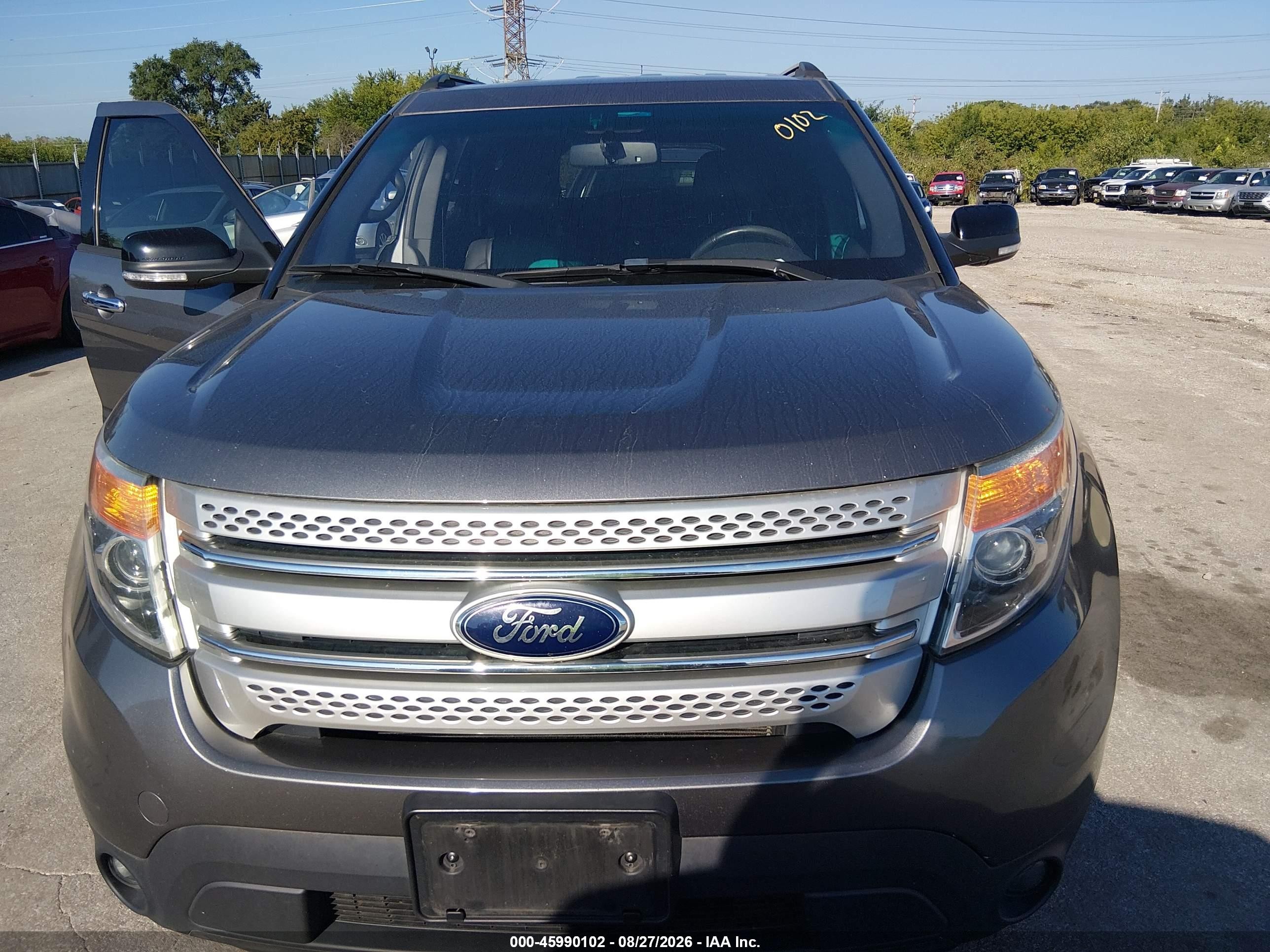 2014 Ford Explorer Xlt Gray vin: 1FM5K8D89EGA99250