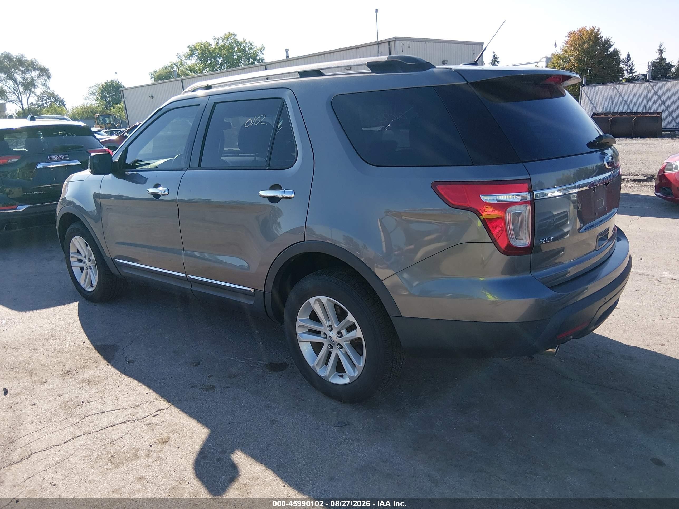 2014 Ford Explorer Xlt Gray vin: 1FM5K8D89EGA99250