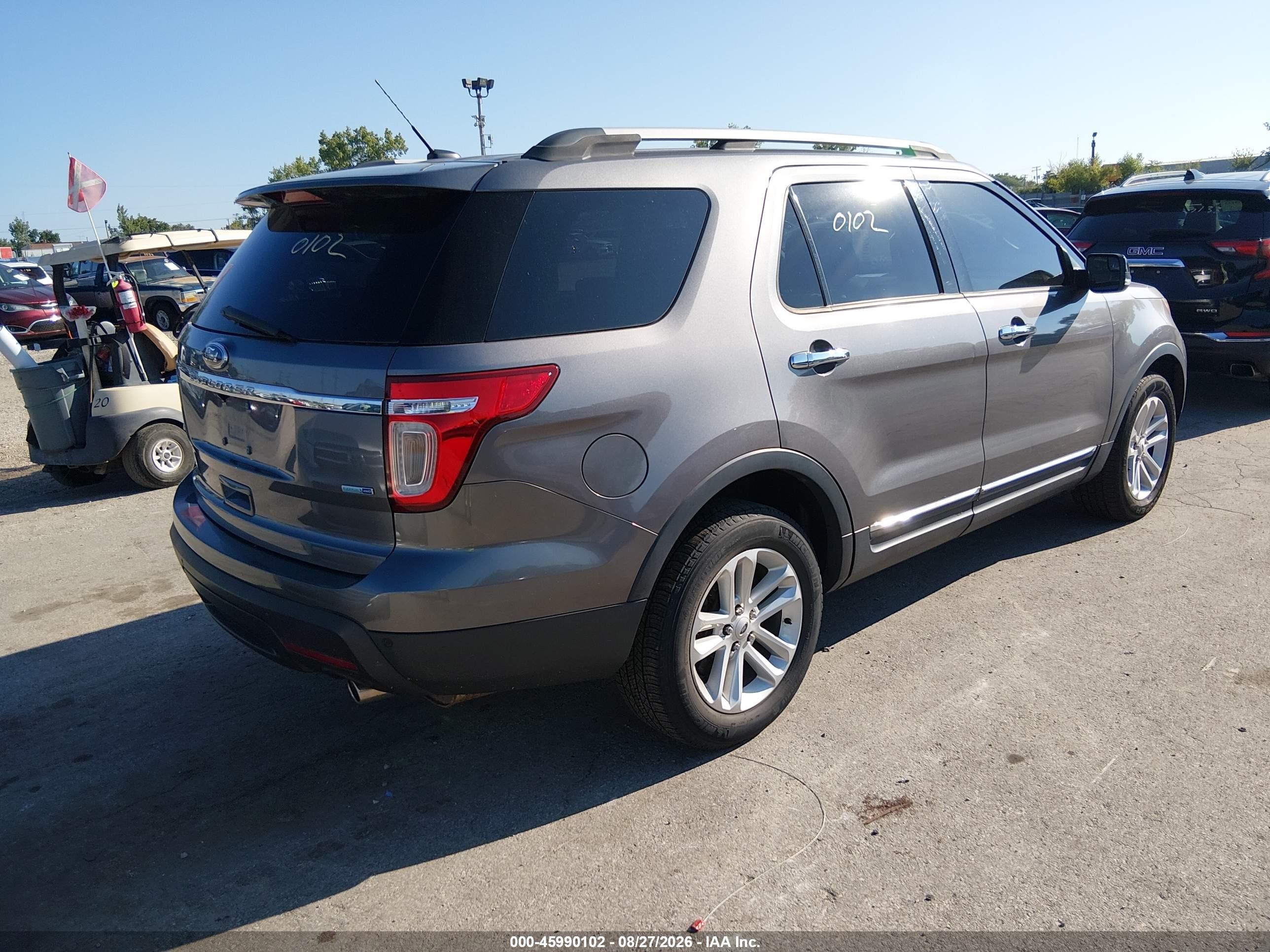 2014 Ford Explorer Xlt Gray vin: 1FM5K8D89EGA99250