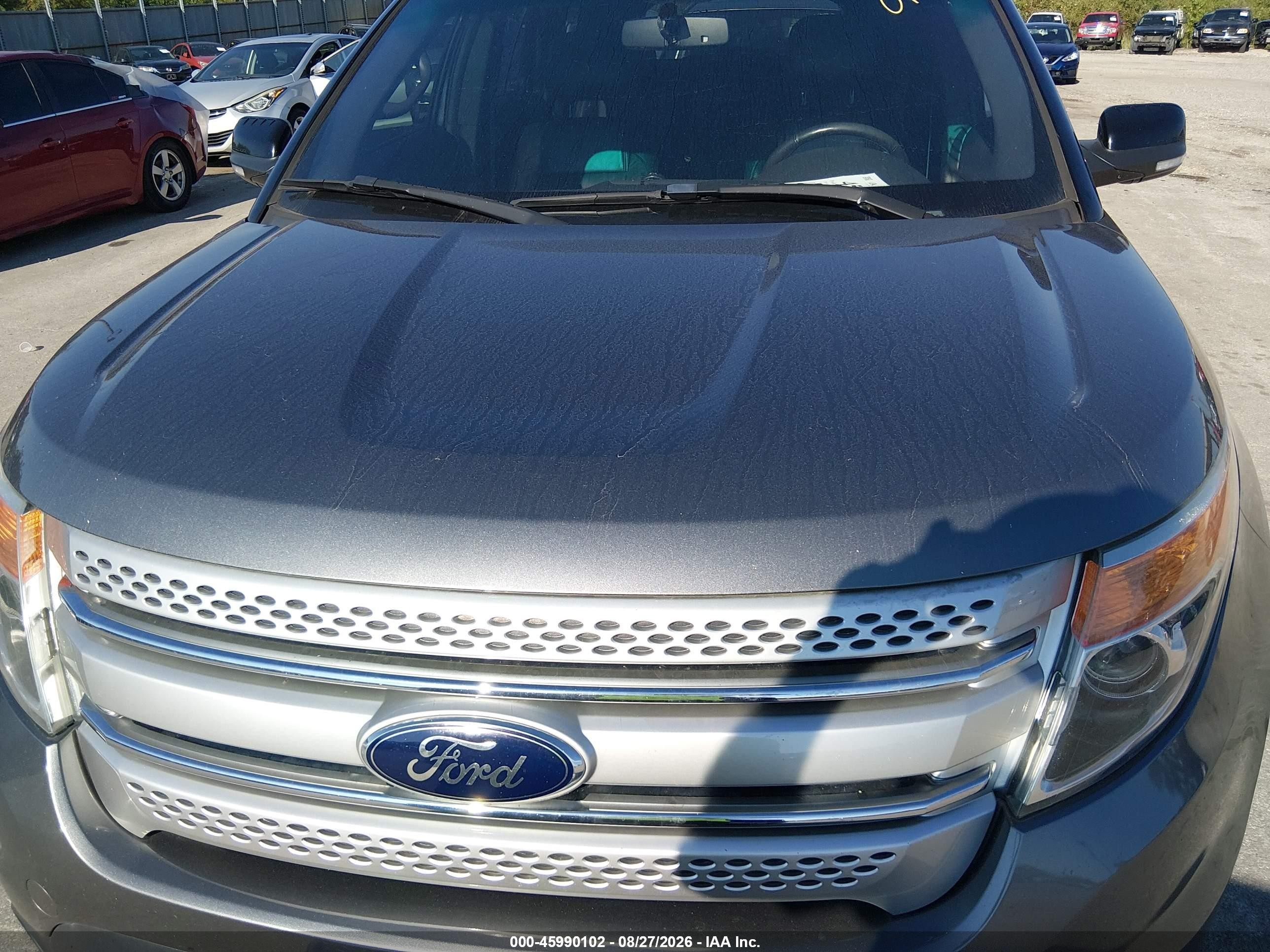 2014 Ford Explorer Xlt Gray vin: 1FM5K8D89EGA99250