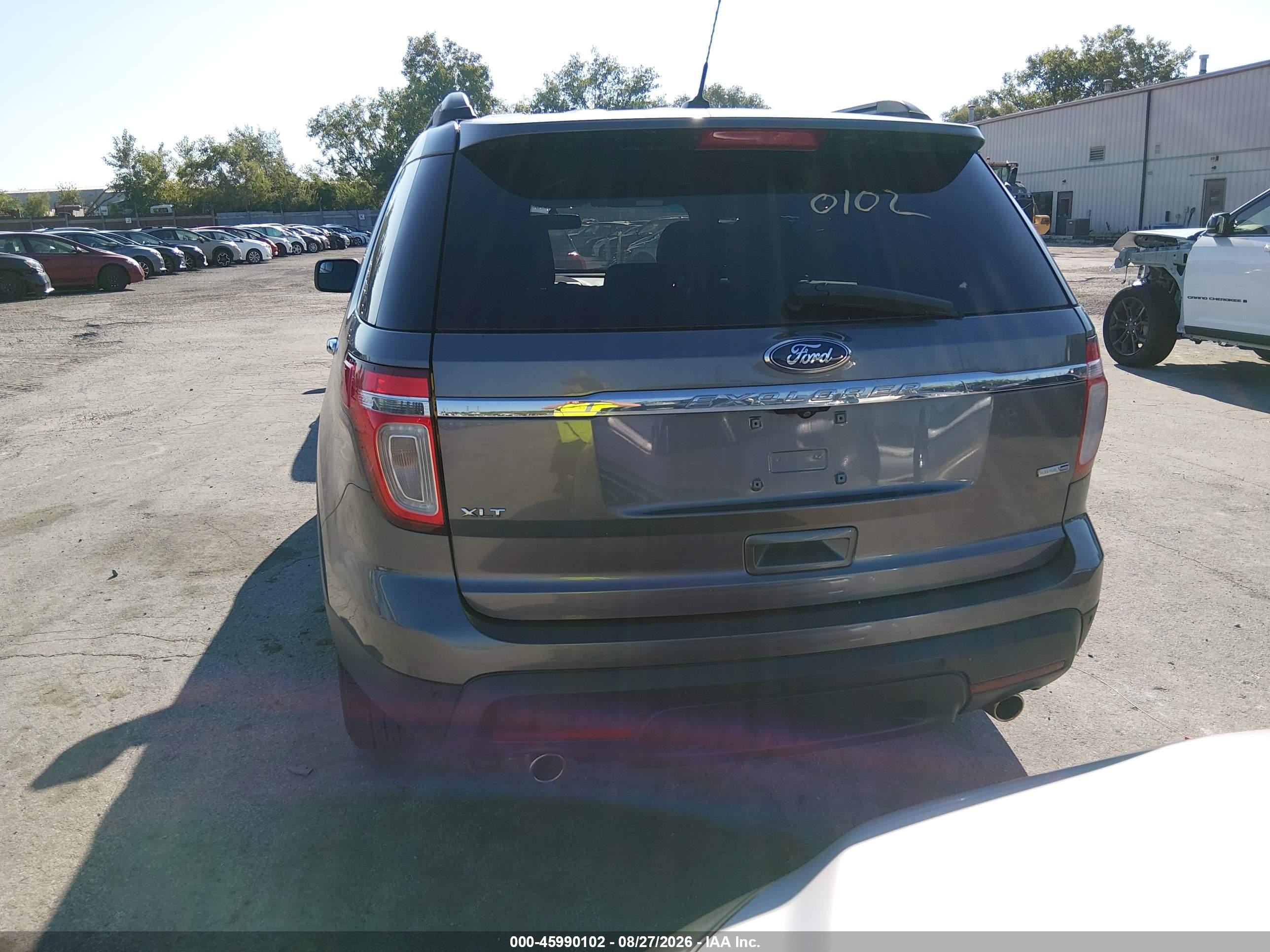 2014 Ford Explorer Xlt Gray vin: 1FM5K8D89EGA99250