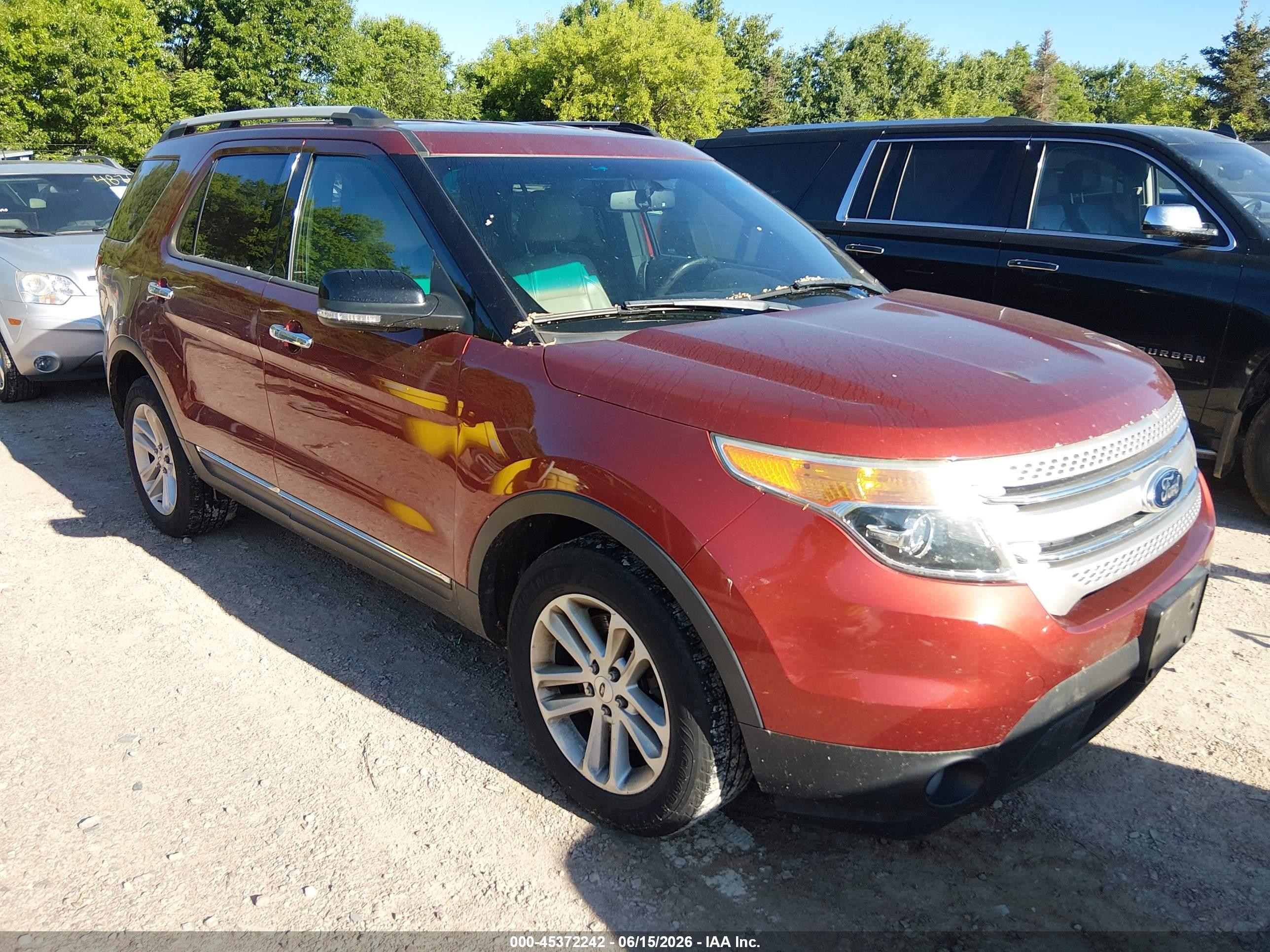 2014 Ford Explorer Xlt Красный vin: 1FM5K8D89EGB09081