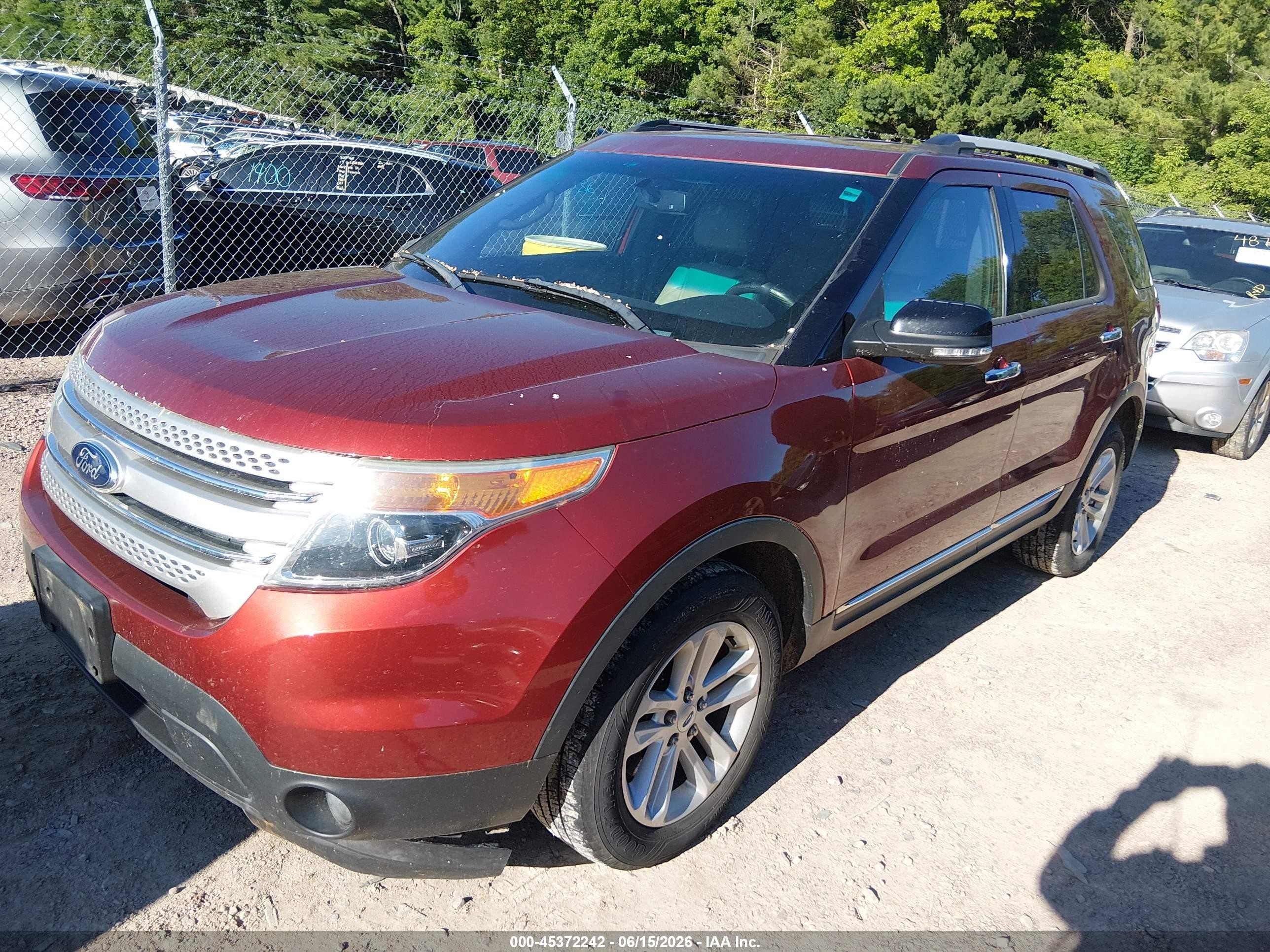 2014 Ford Explorer Xlt Красный vin: 1FM5K8D89EGB09081