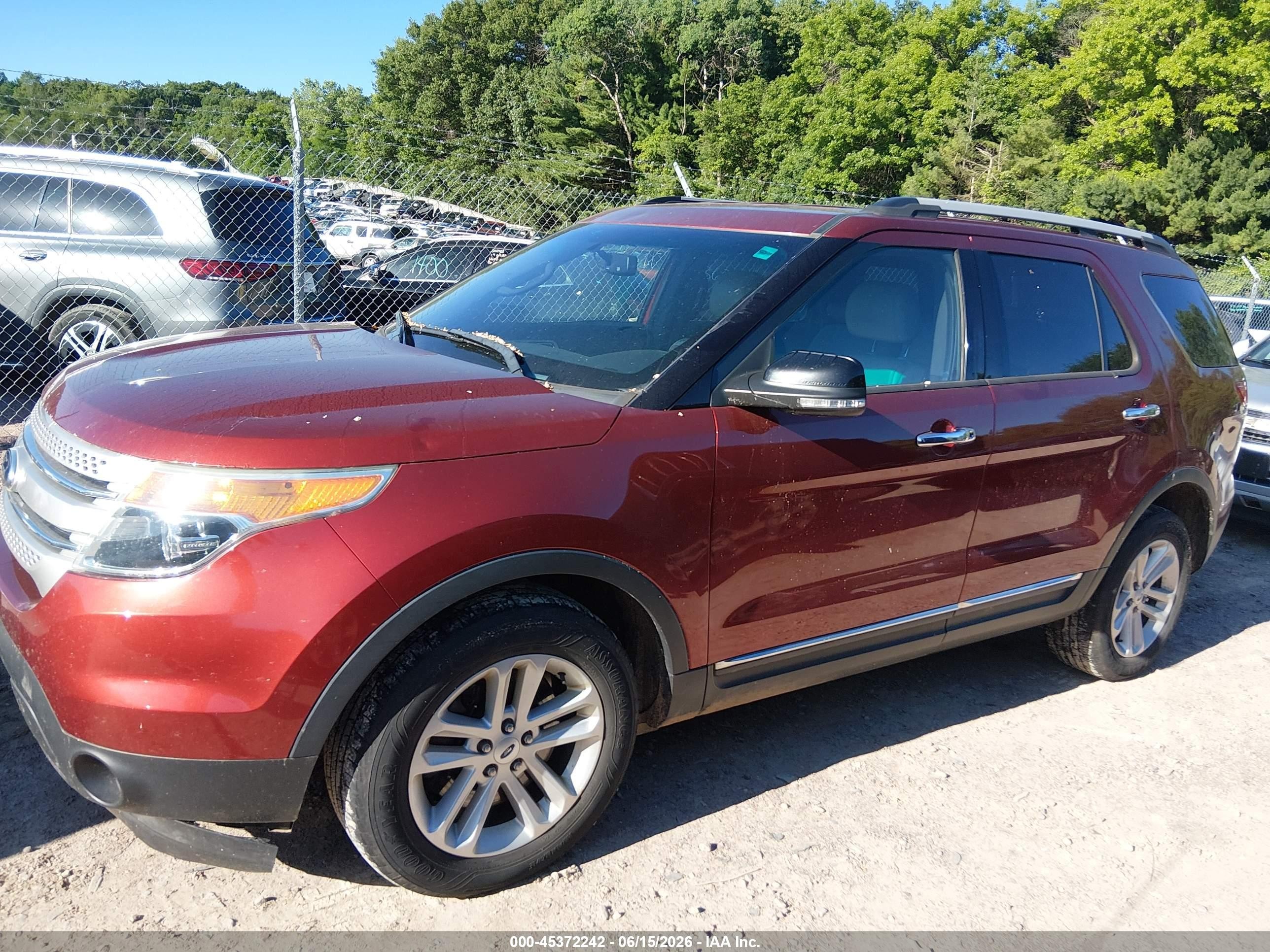 2014 Ford Explorer Xlt Красный vin: 1FM5K8D89EGB09081