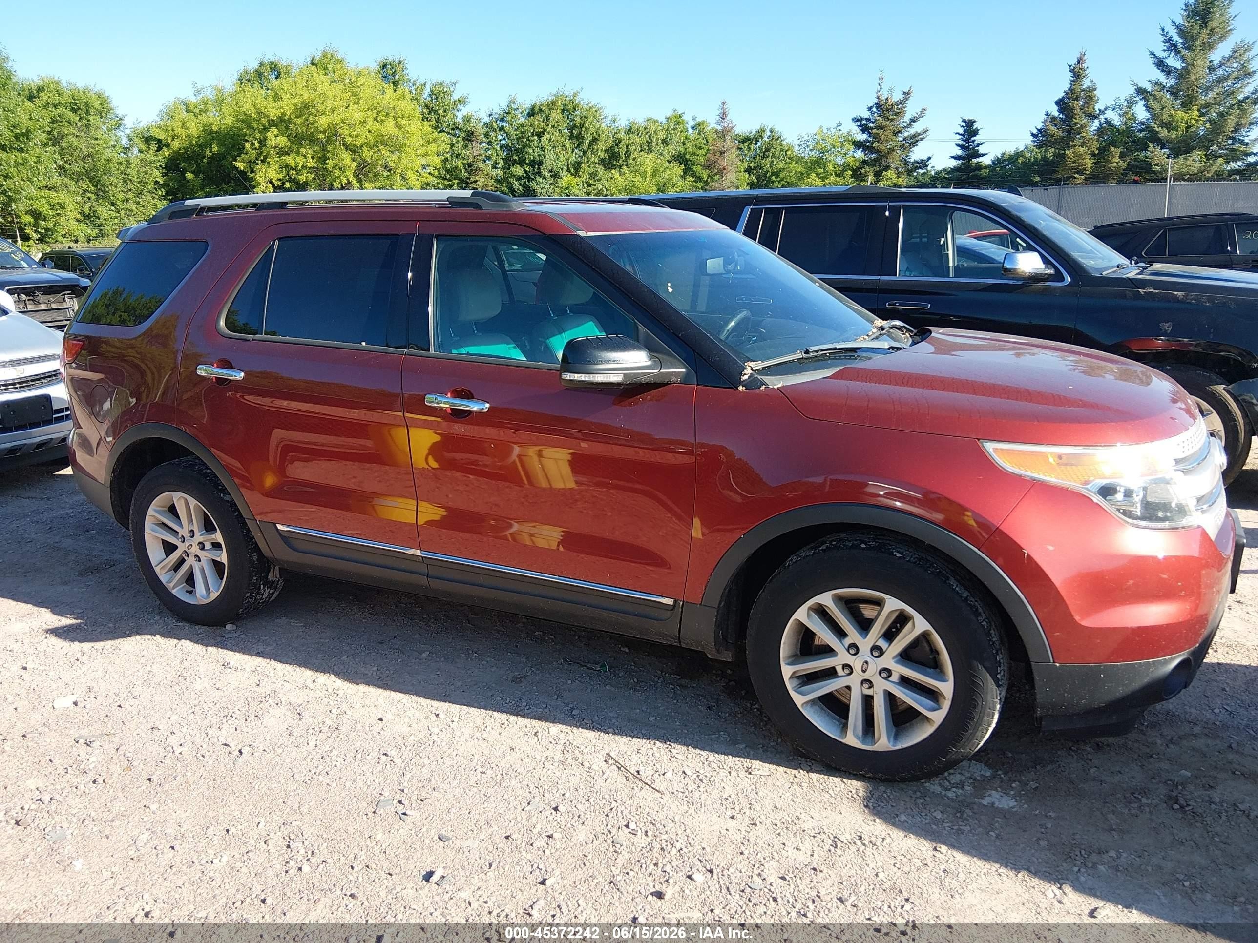 2014 Ford Explorer Xlt Красный vin: 1FM5K8D89EGB09081